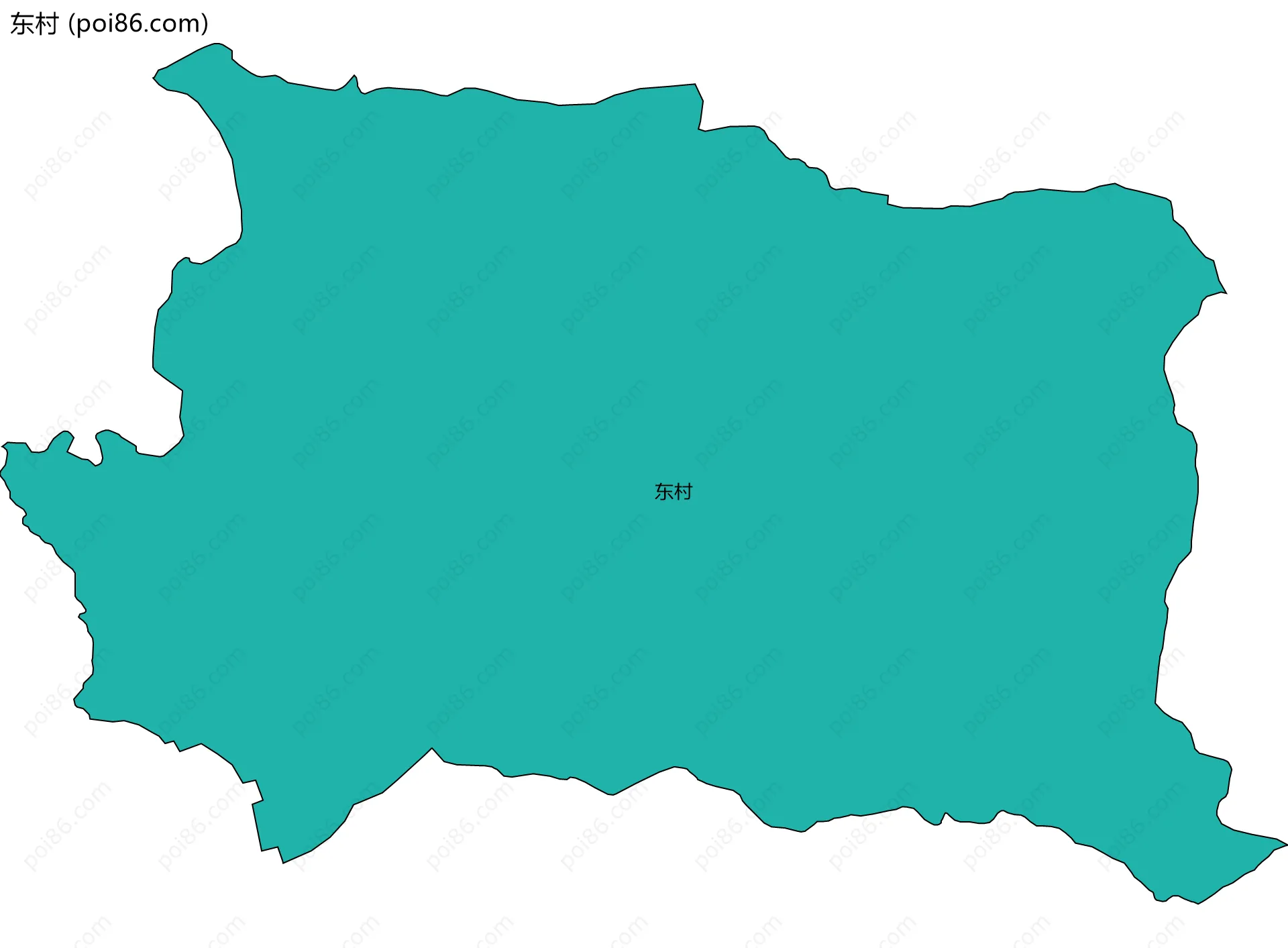 东村边界地图