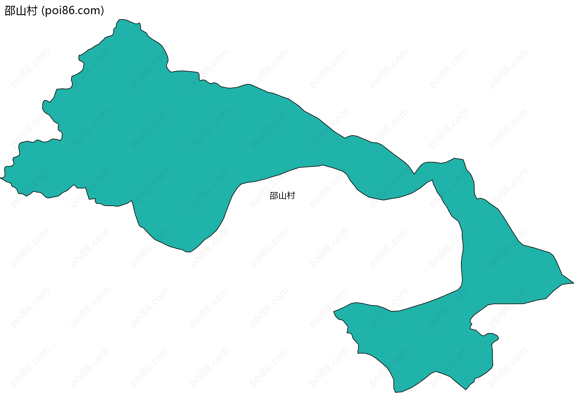 邵山村边界地图