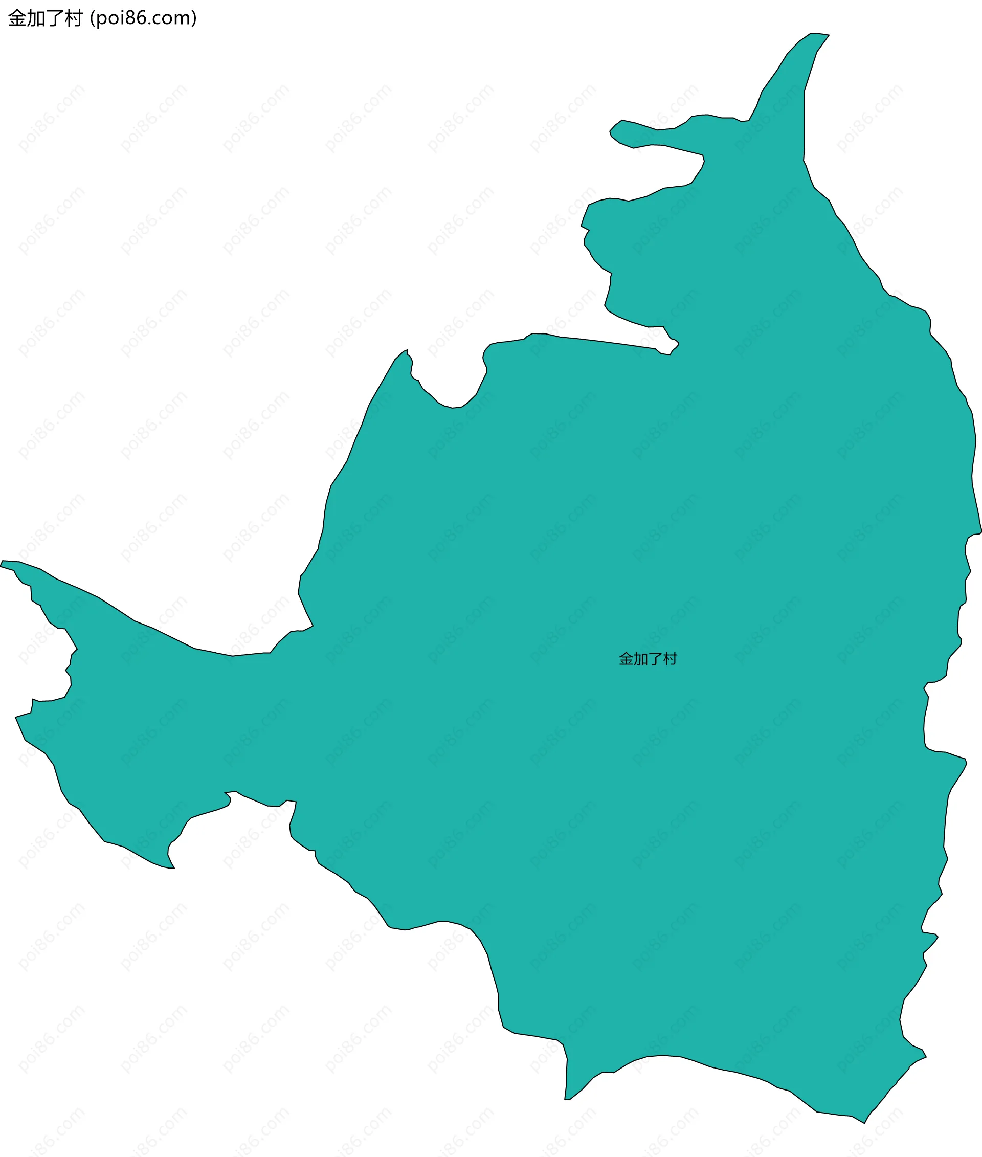 金加了村边界地图