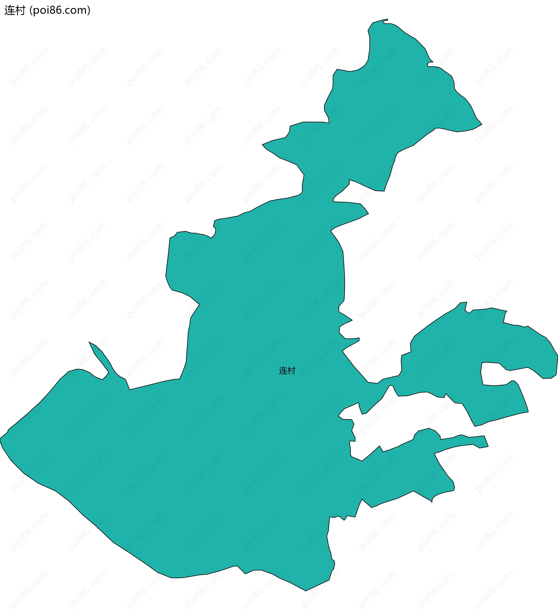 连村边界地图