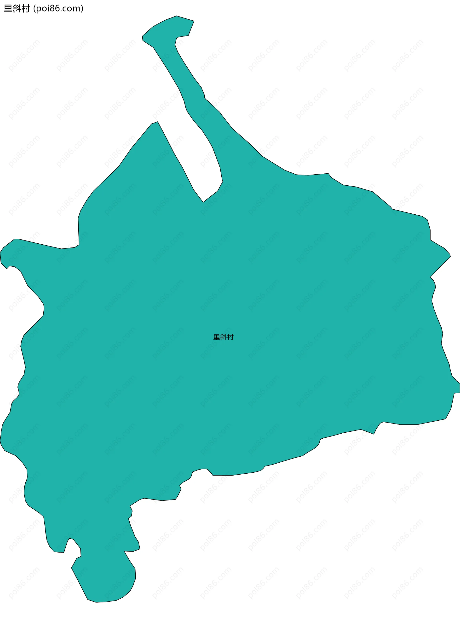 里斜村边界地图