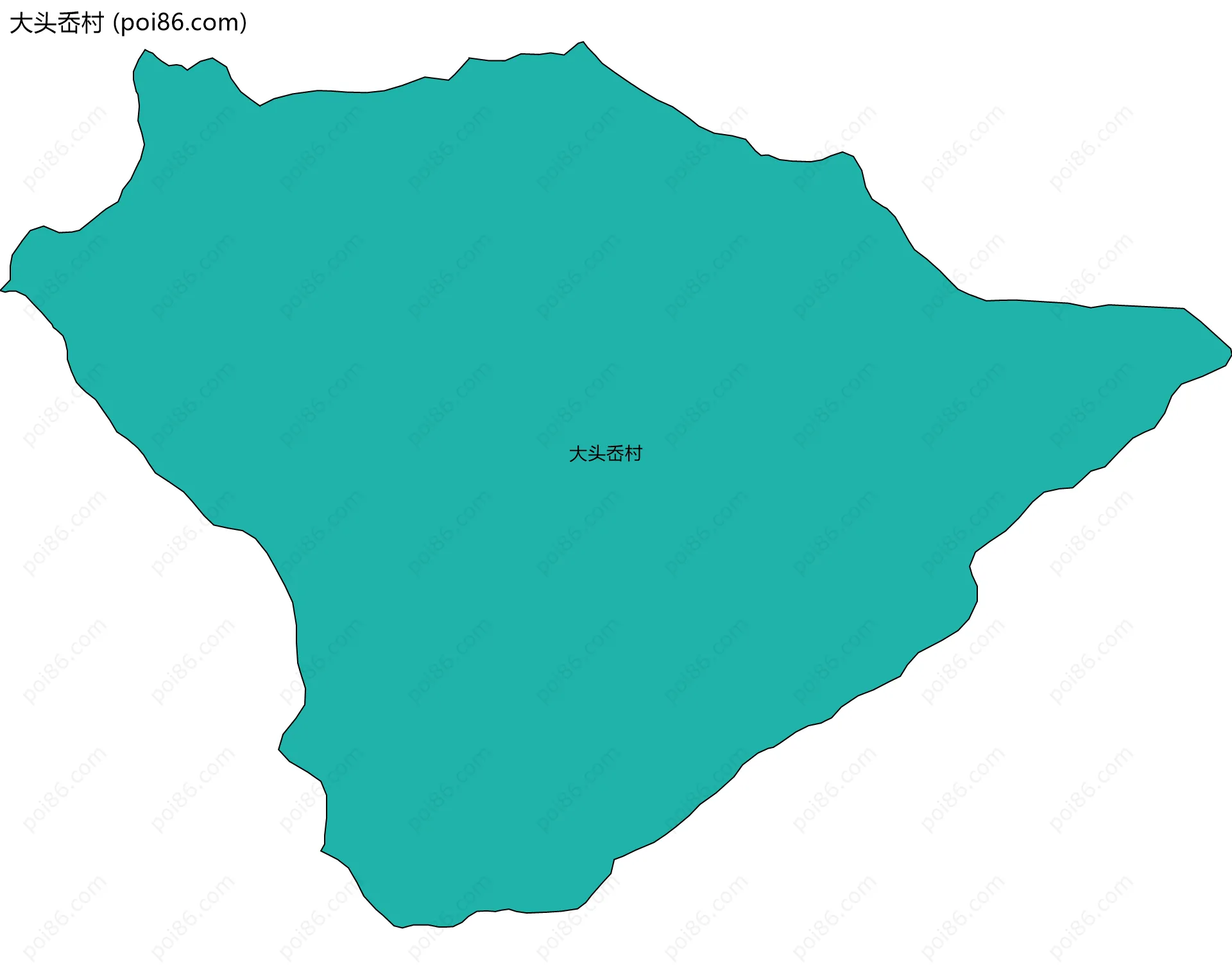 大头岙村边界地图