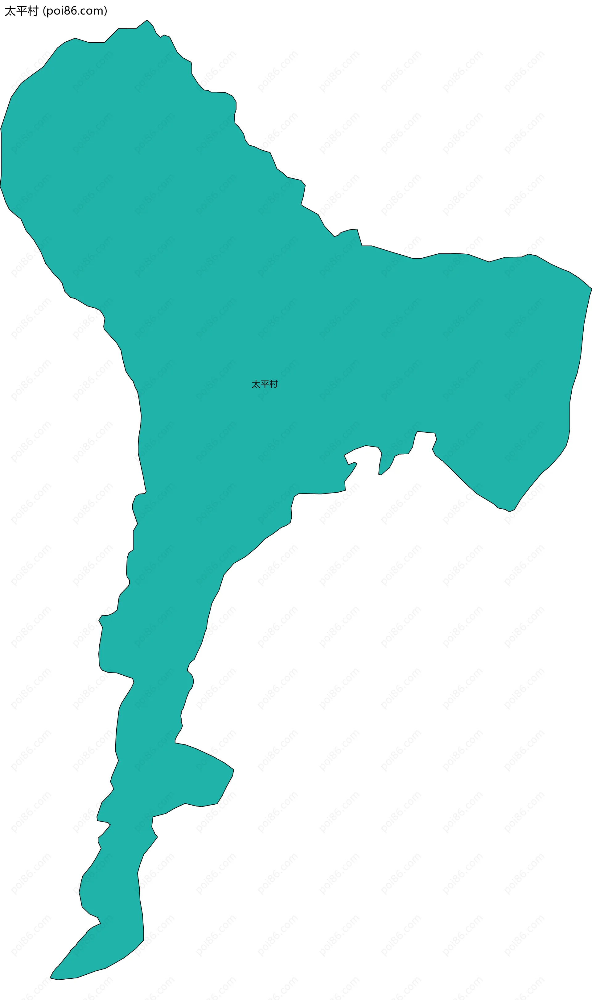 太平村边界地图