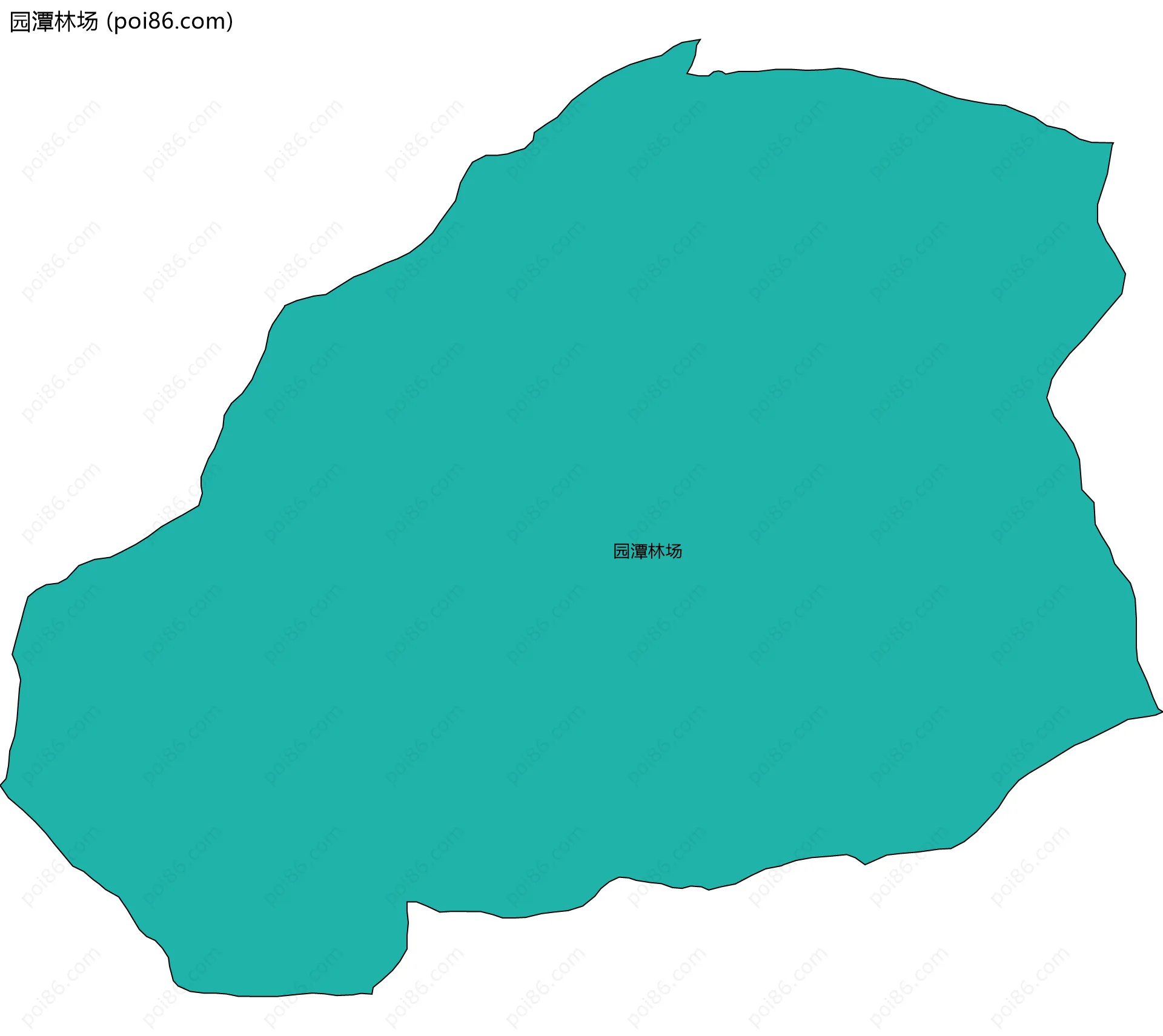 园潭林场边界地图