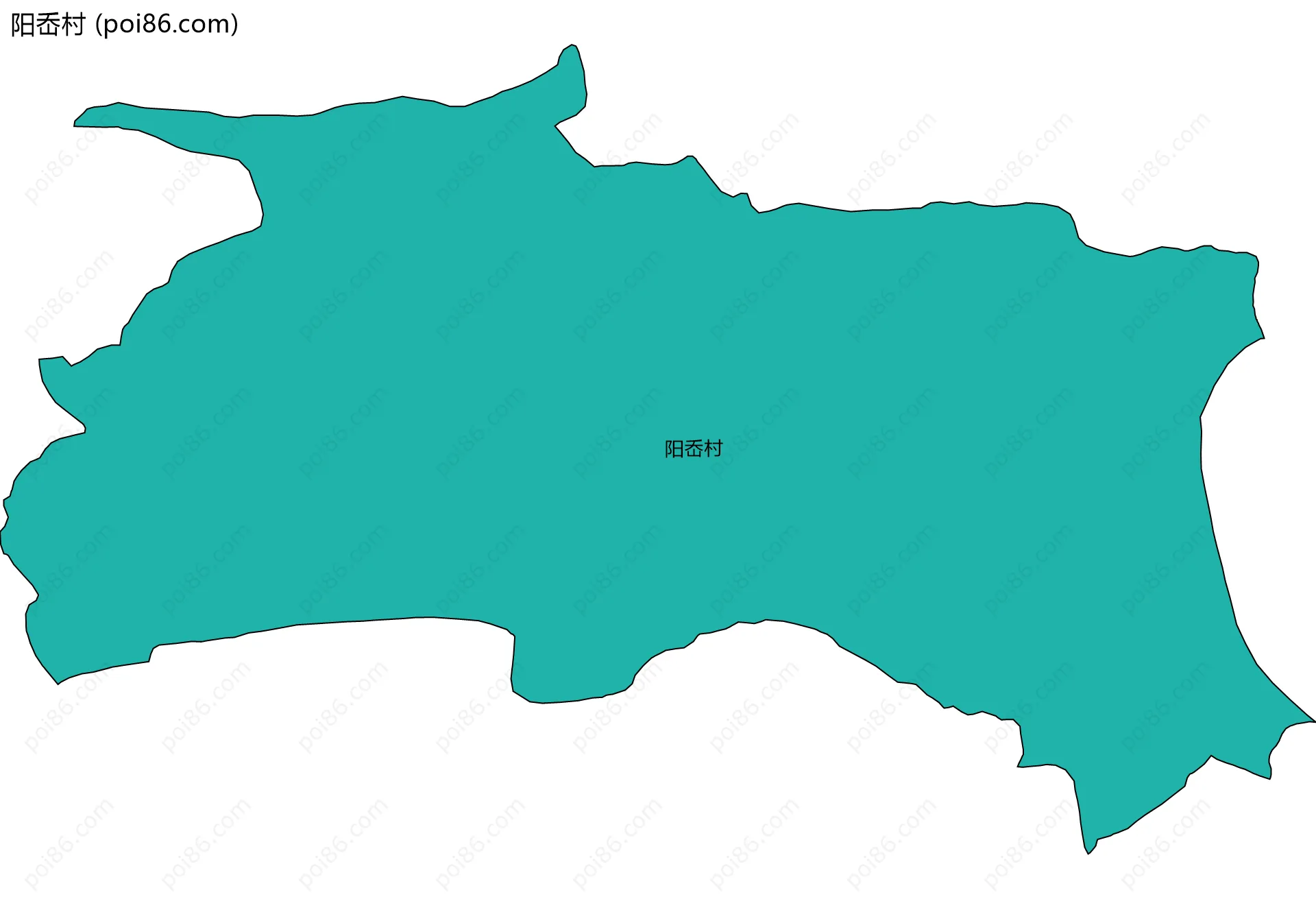 阳岙村边界地图