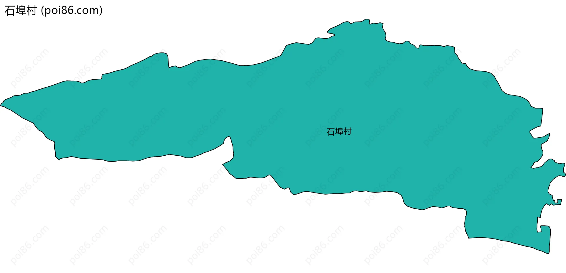 石埠村边界地图