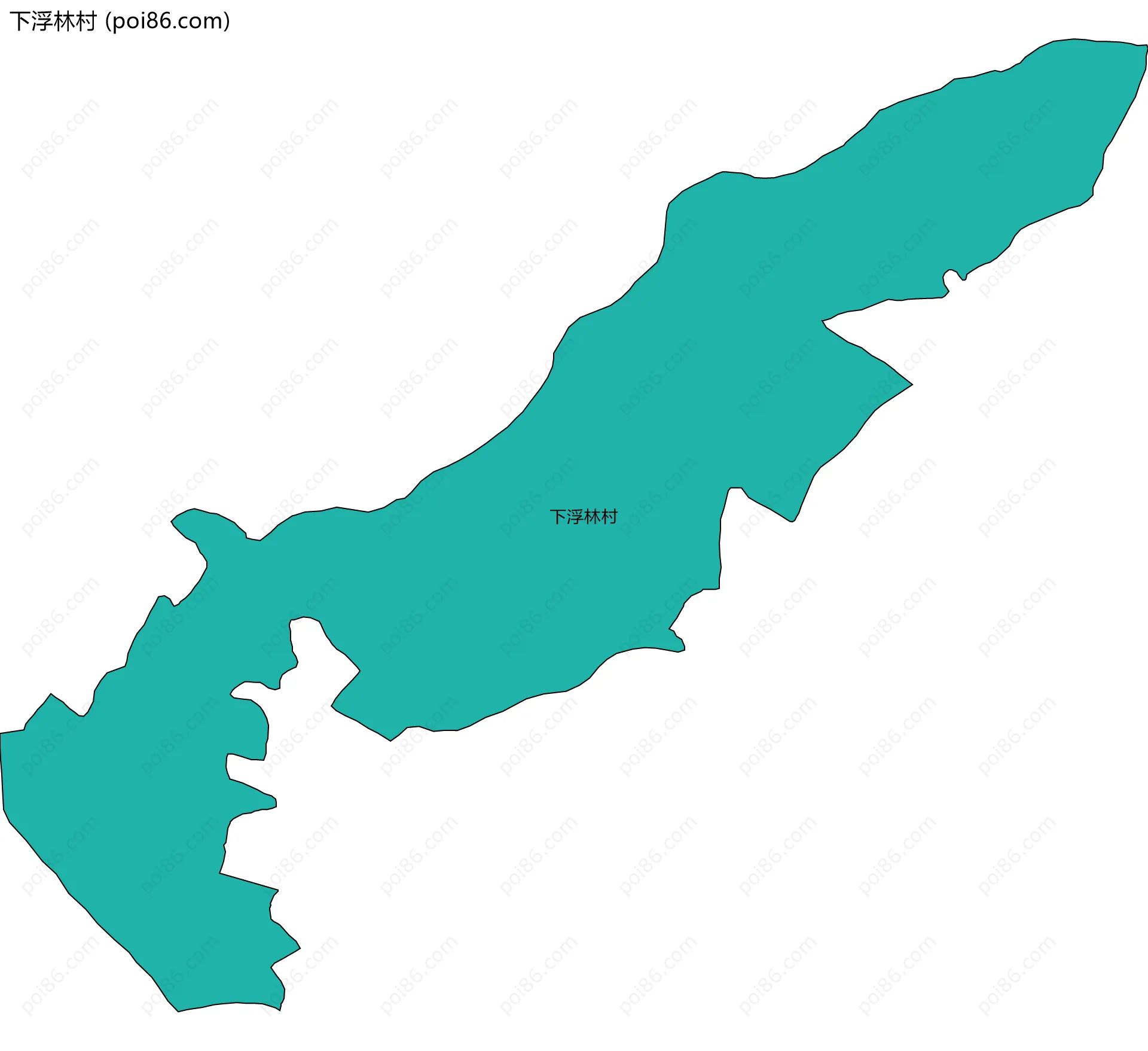 下浮林村边界地图