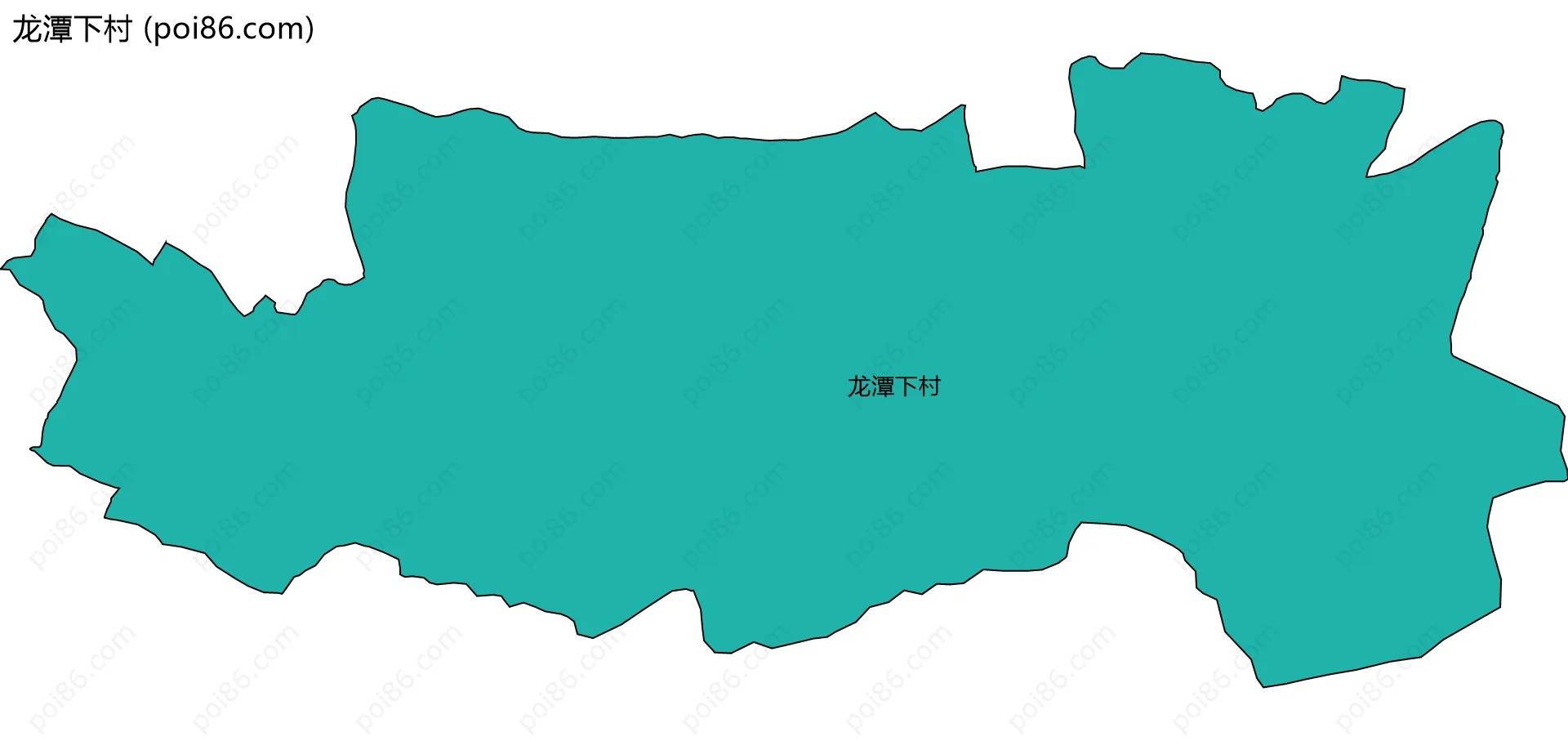 龙潭下村边界地图