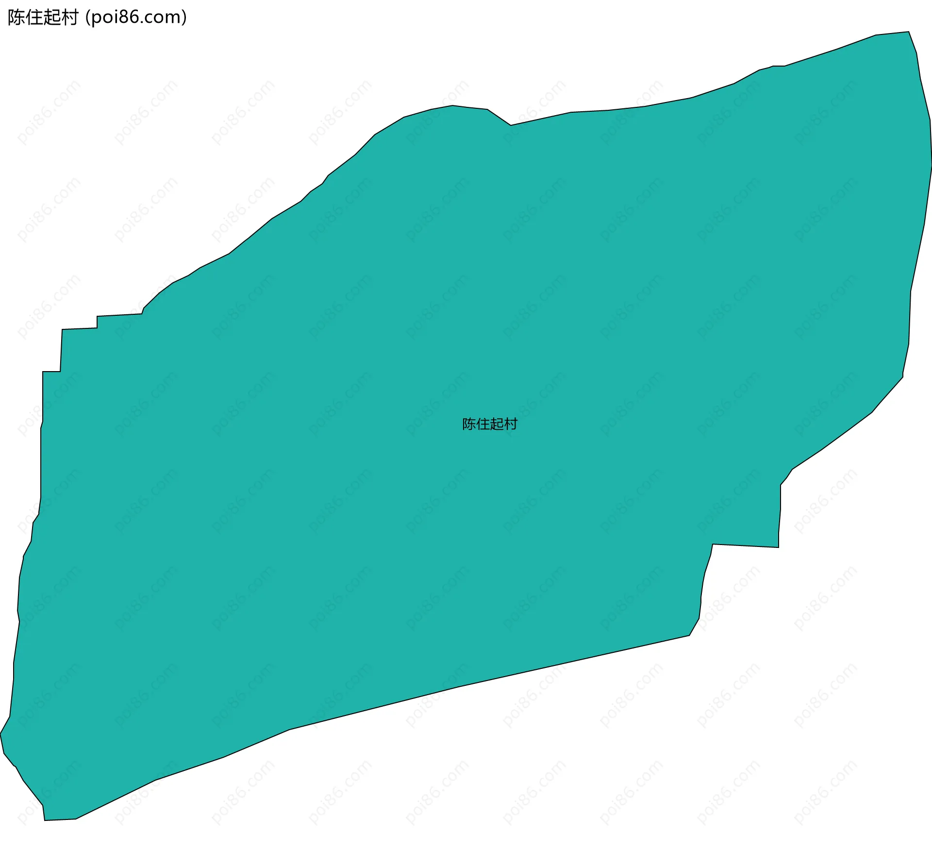 陈住起村边界地图