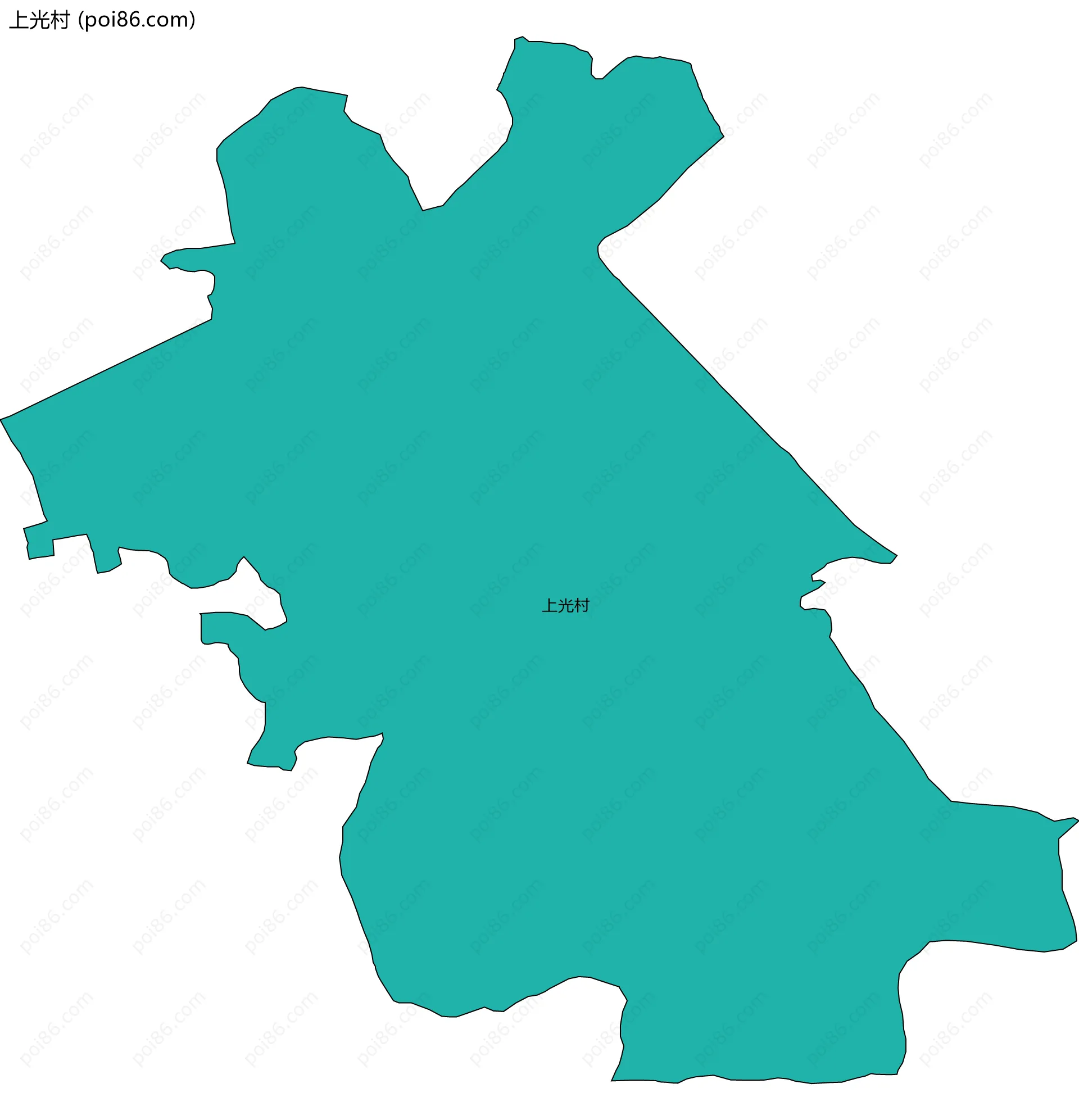 上光村边界地图