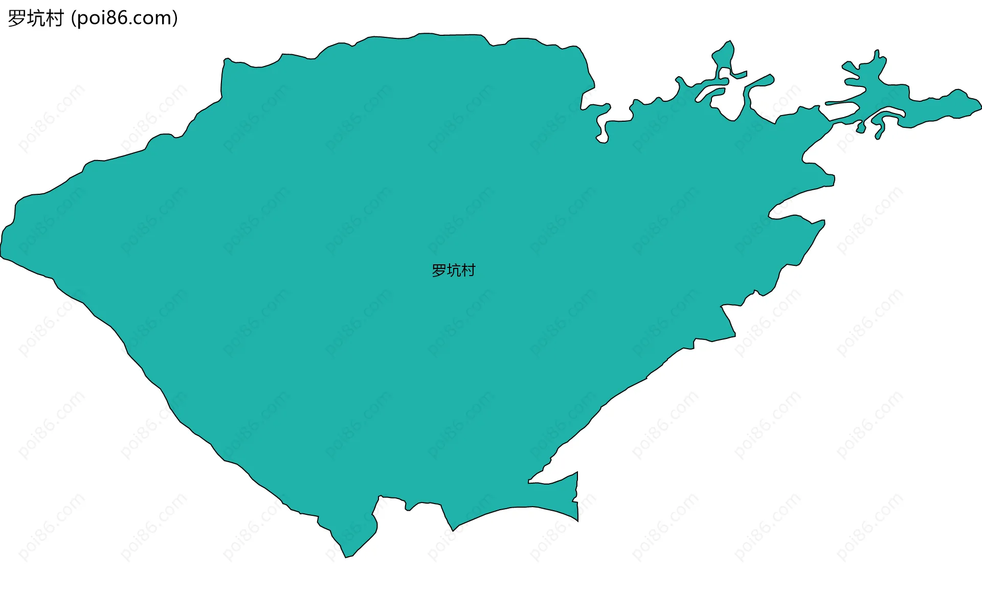 罗坑村边界地图