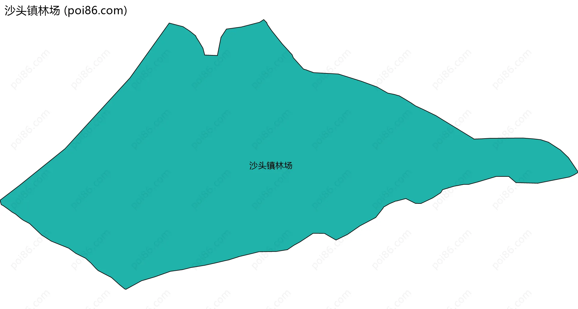 沙头镇林场边界地图