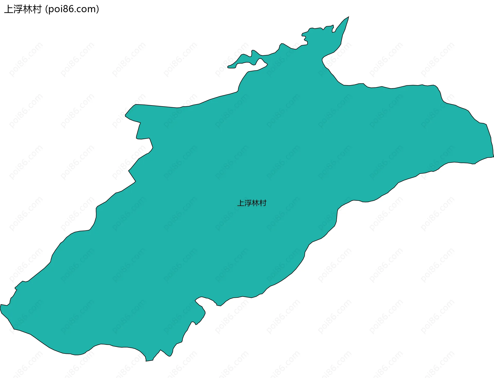 上浮林村边界地图