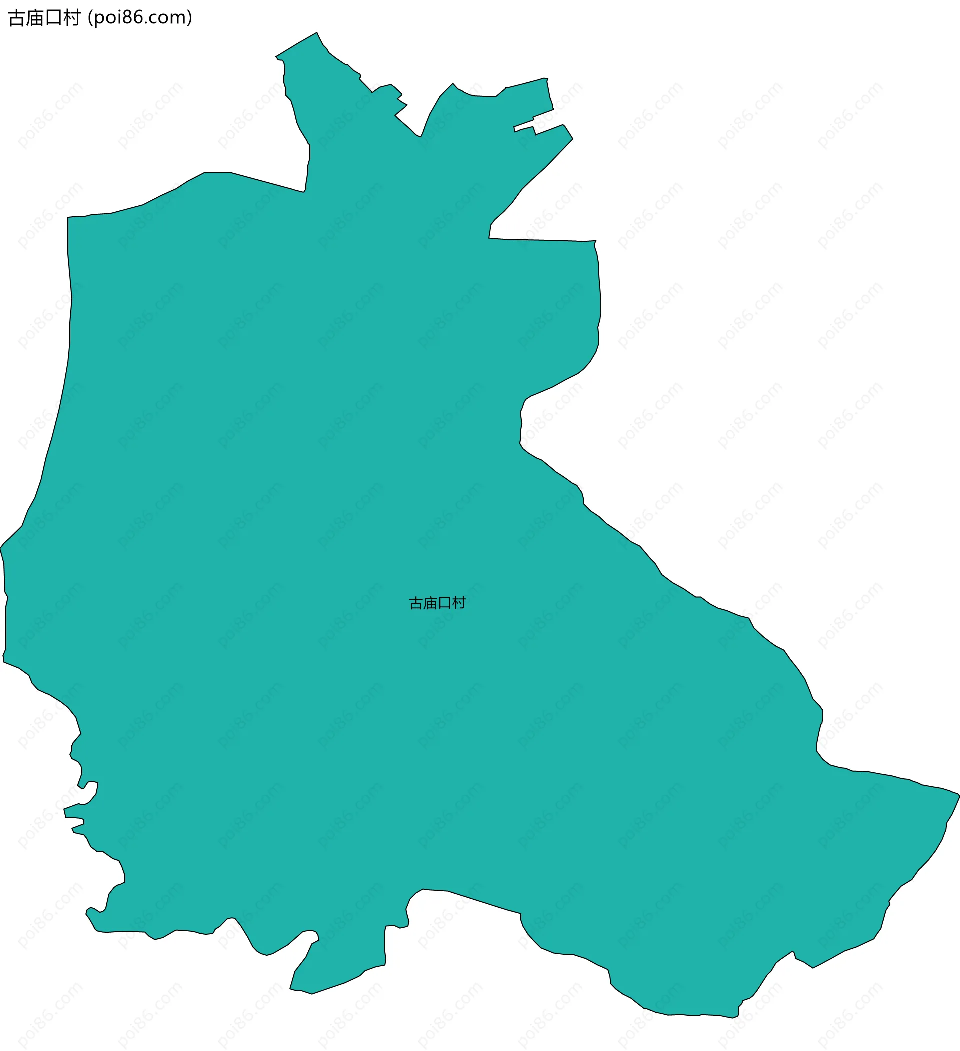 古庙口村边界地图