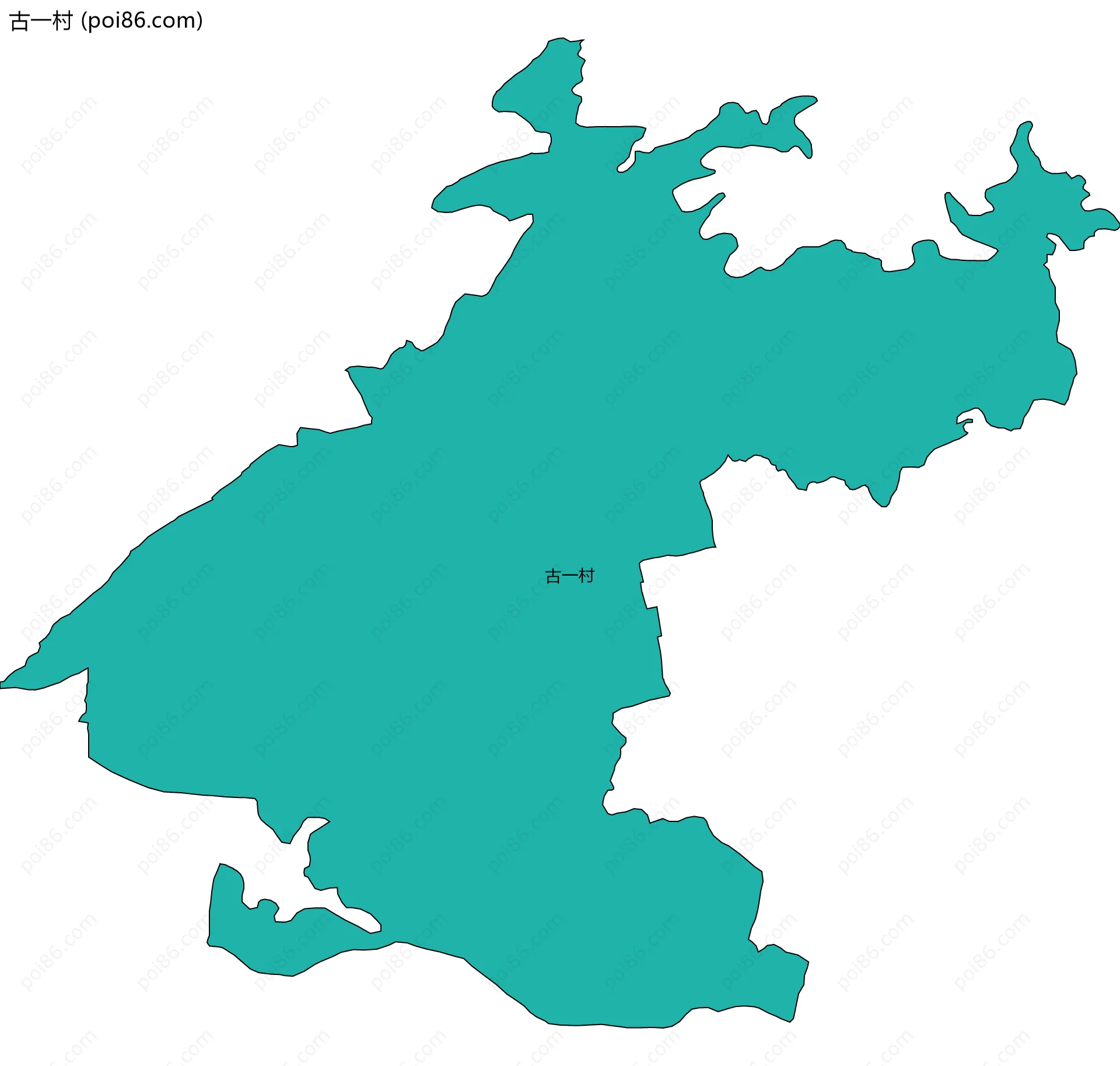 古一村边界地图