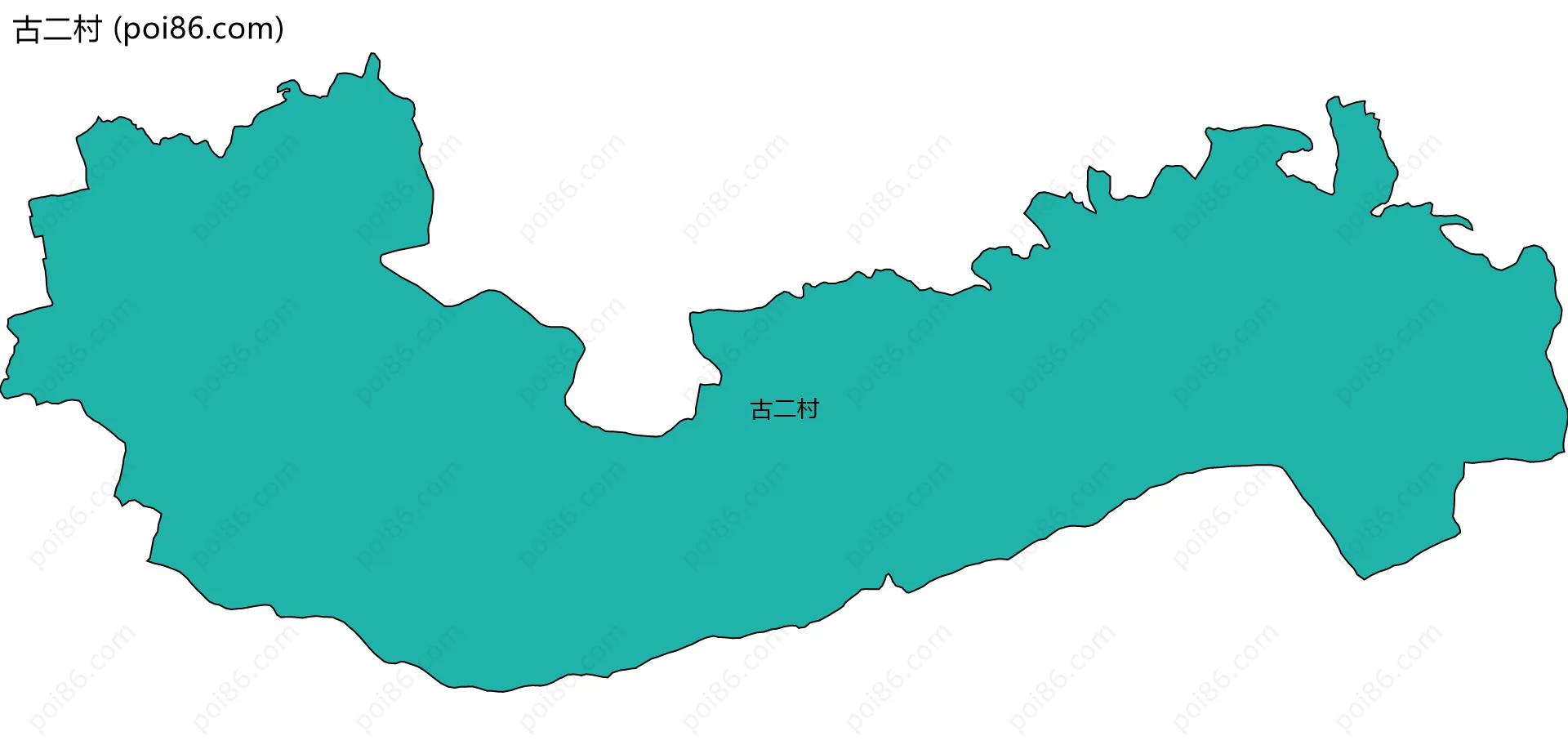 古二村边界地图