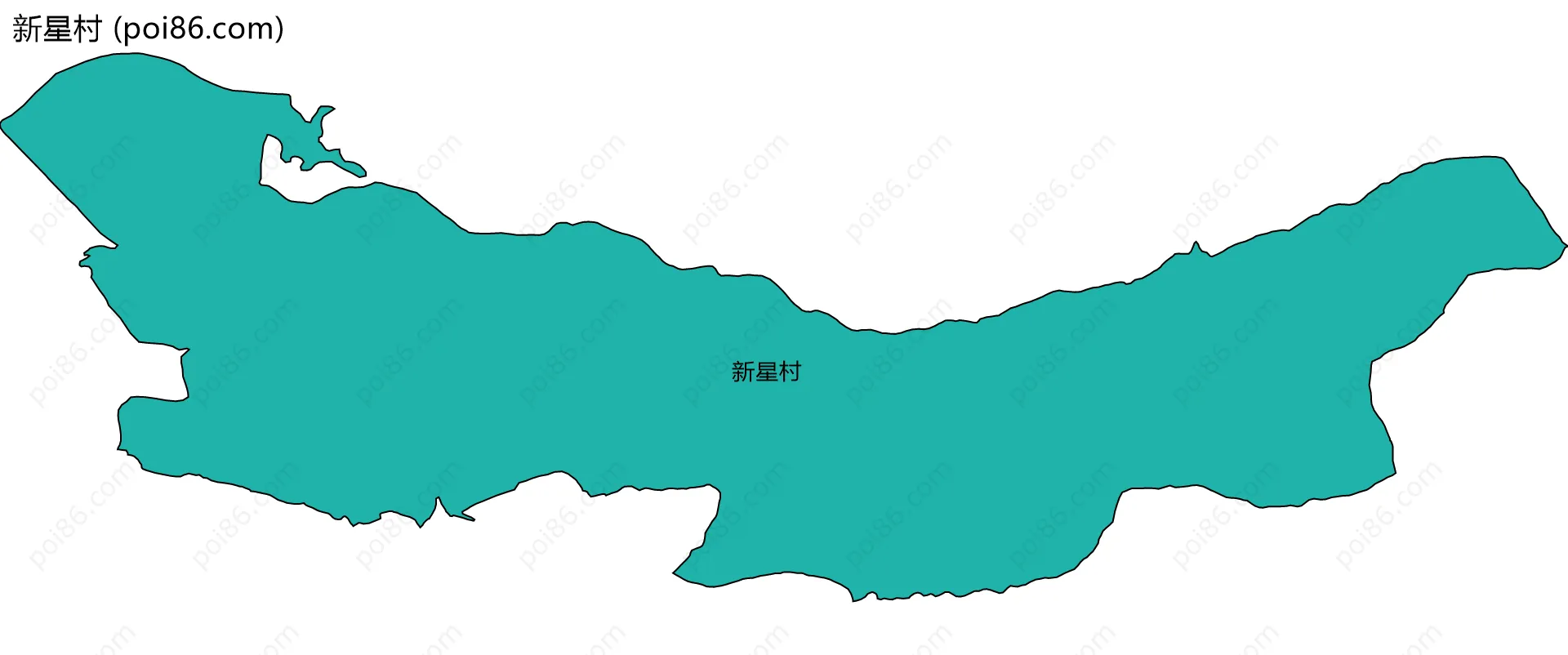 新星村边界地图