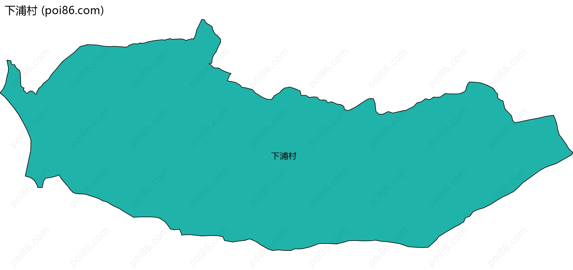 下浦村边界地图