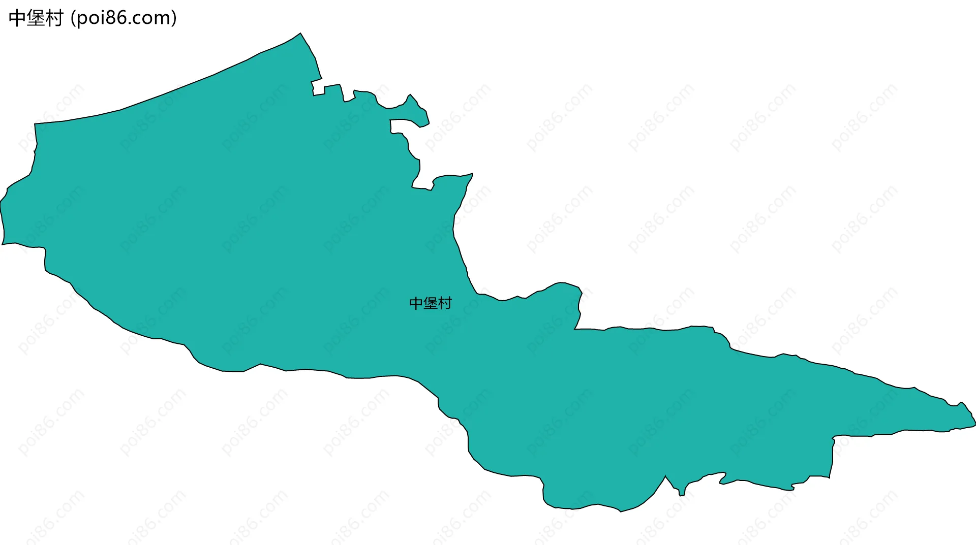 中堡村边界地图