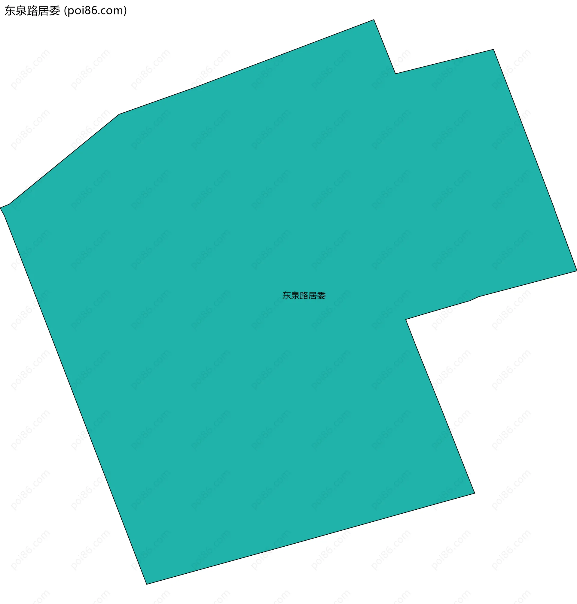 东泉路居委边界地图