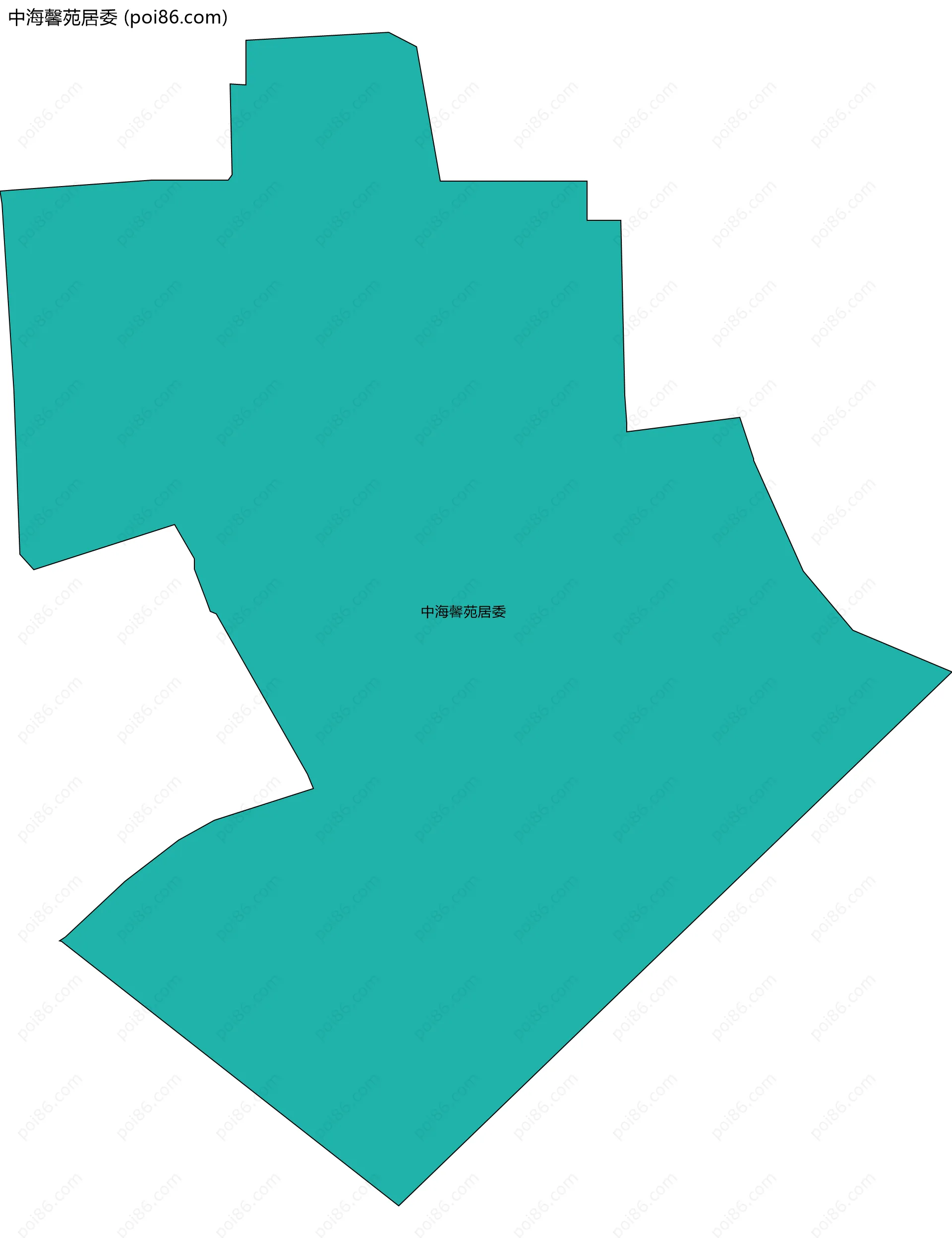 中海馨苑居委边界地图