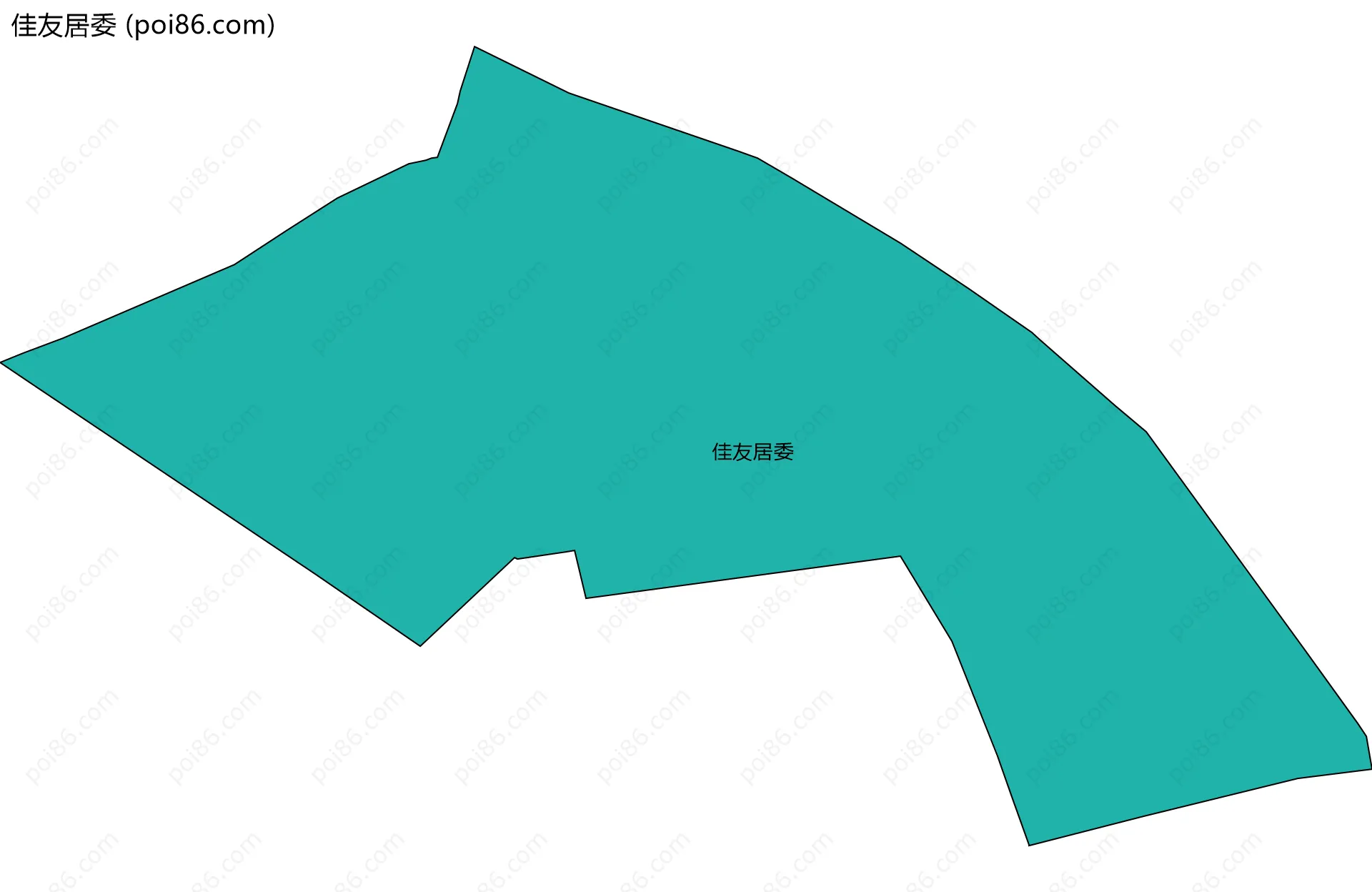 佳友居委边界地图
