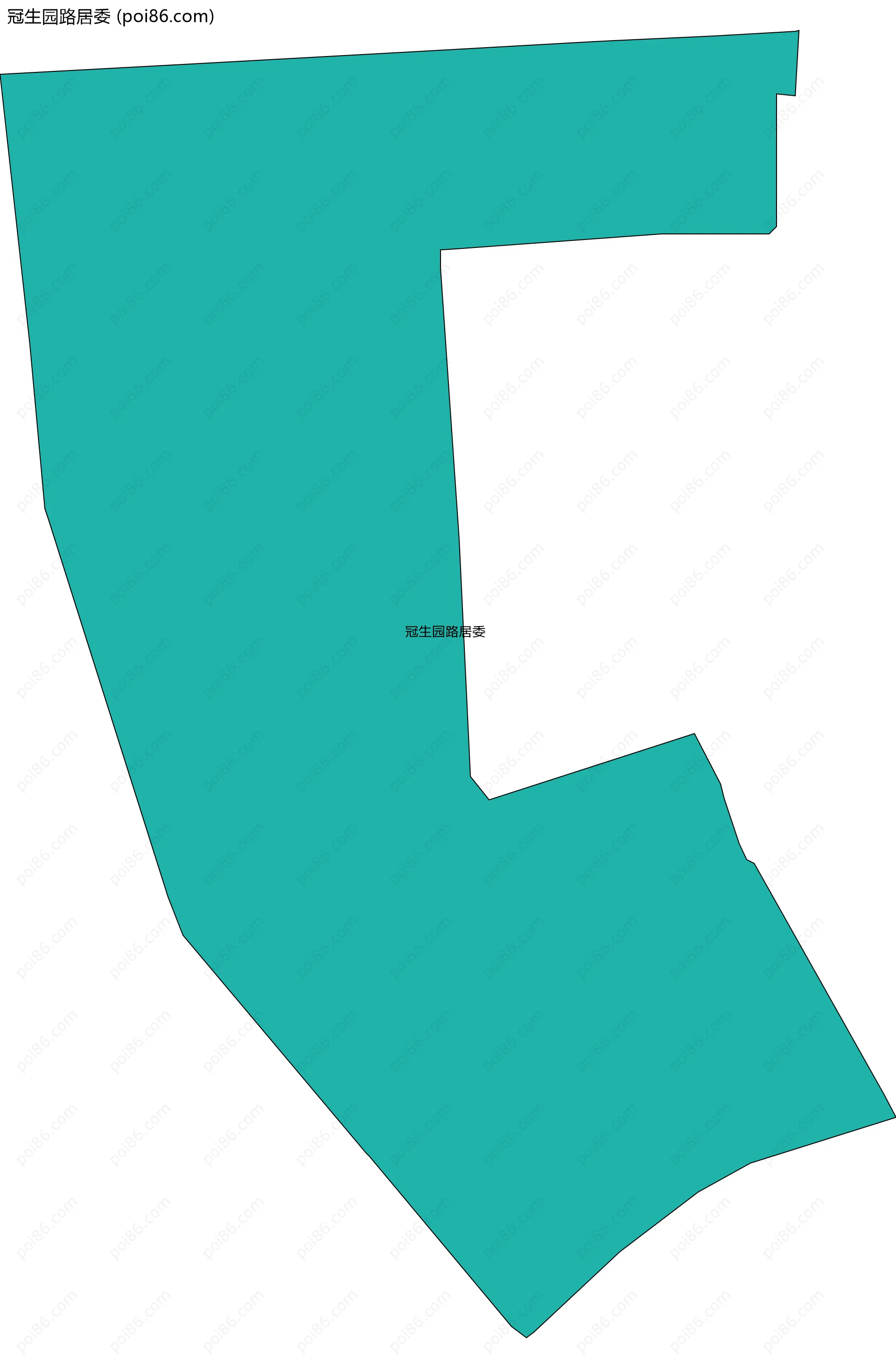 冠生园路居委边界地图