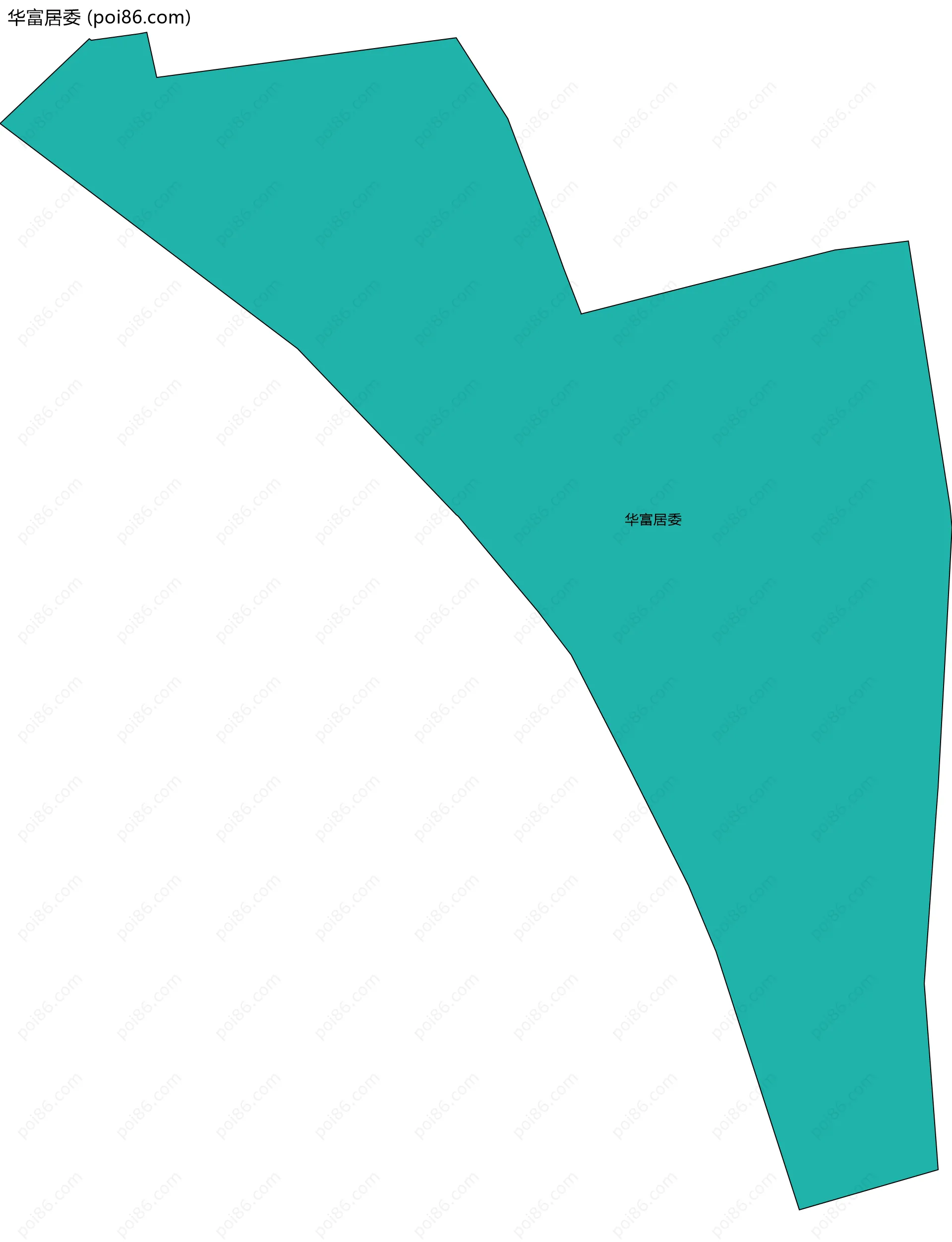 华富居委边界地图