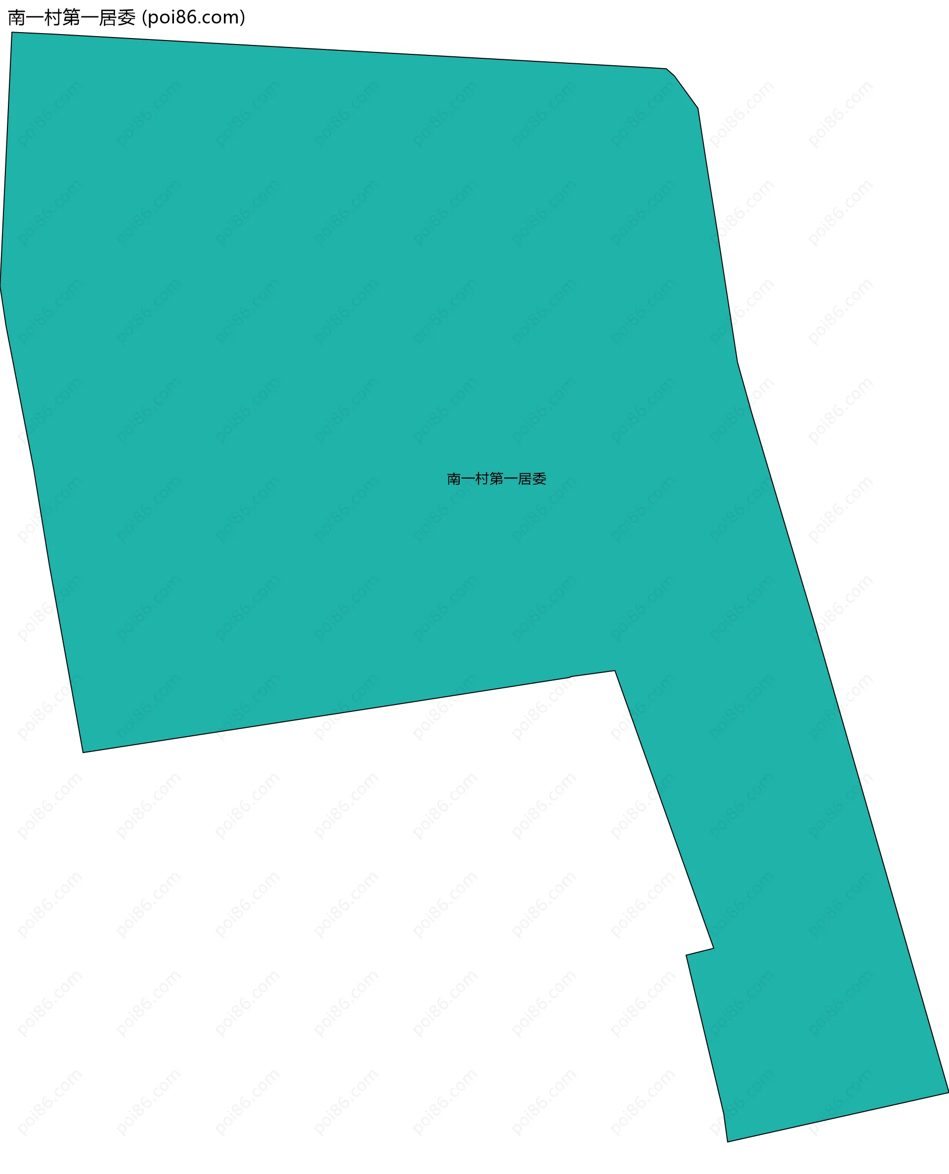 南一村第一居委边界地图