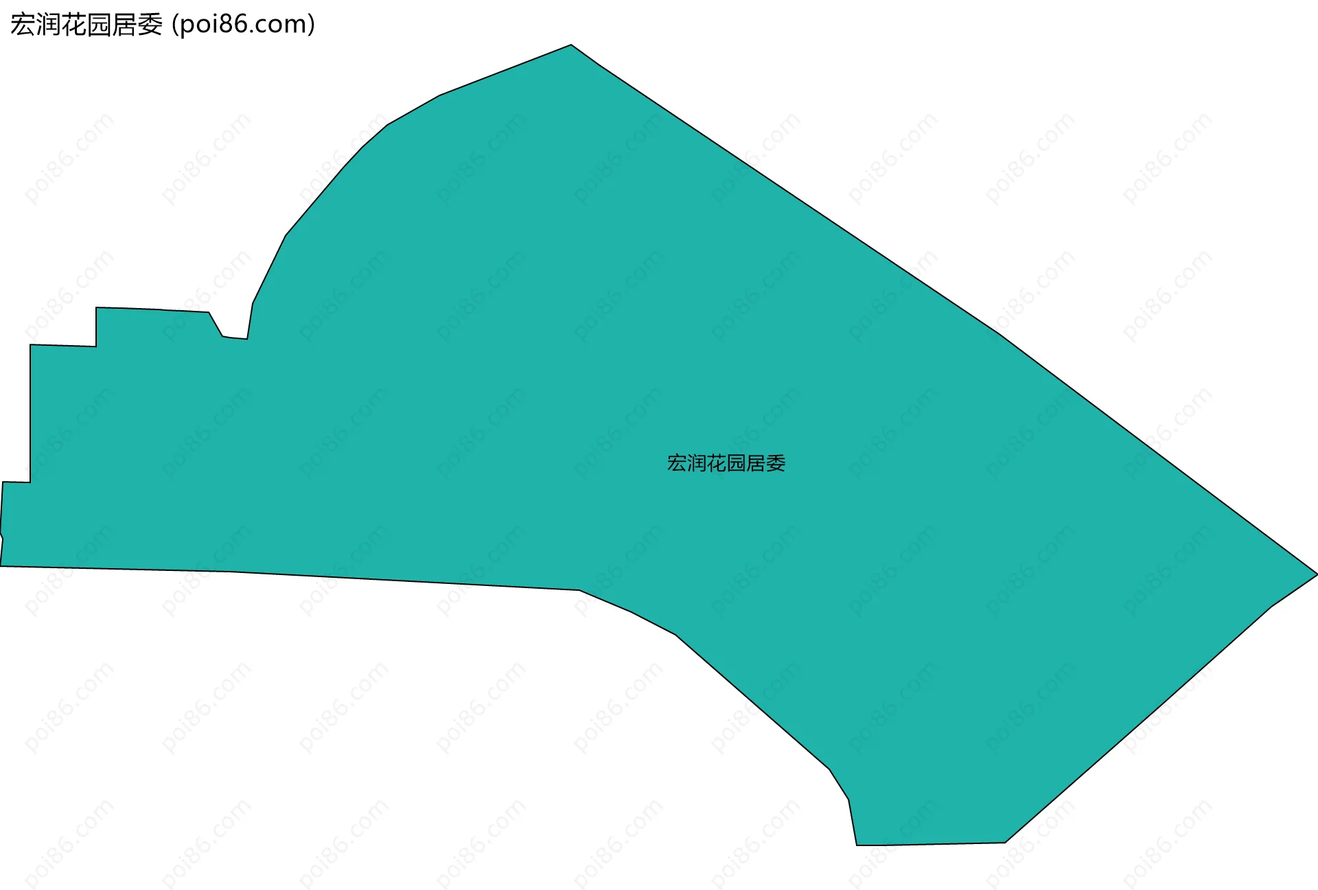 宏润花园居委边界地图