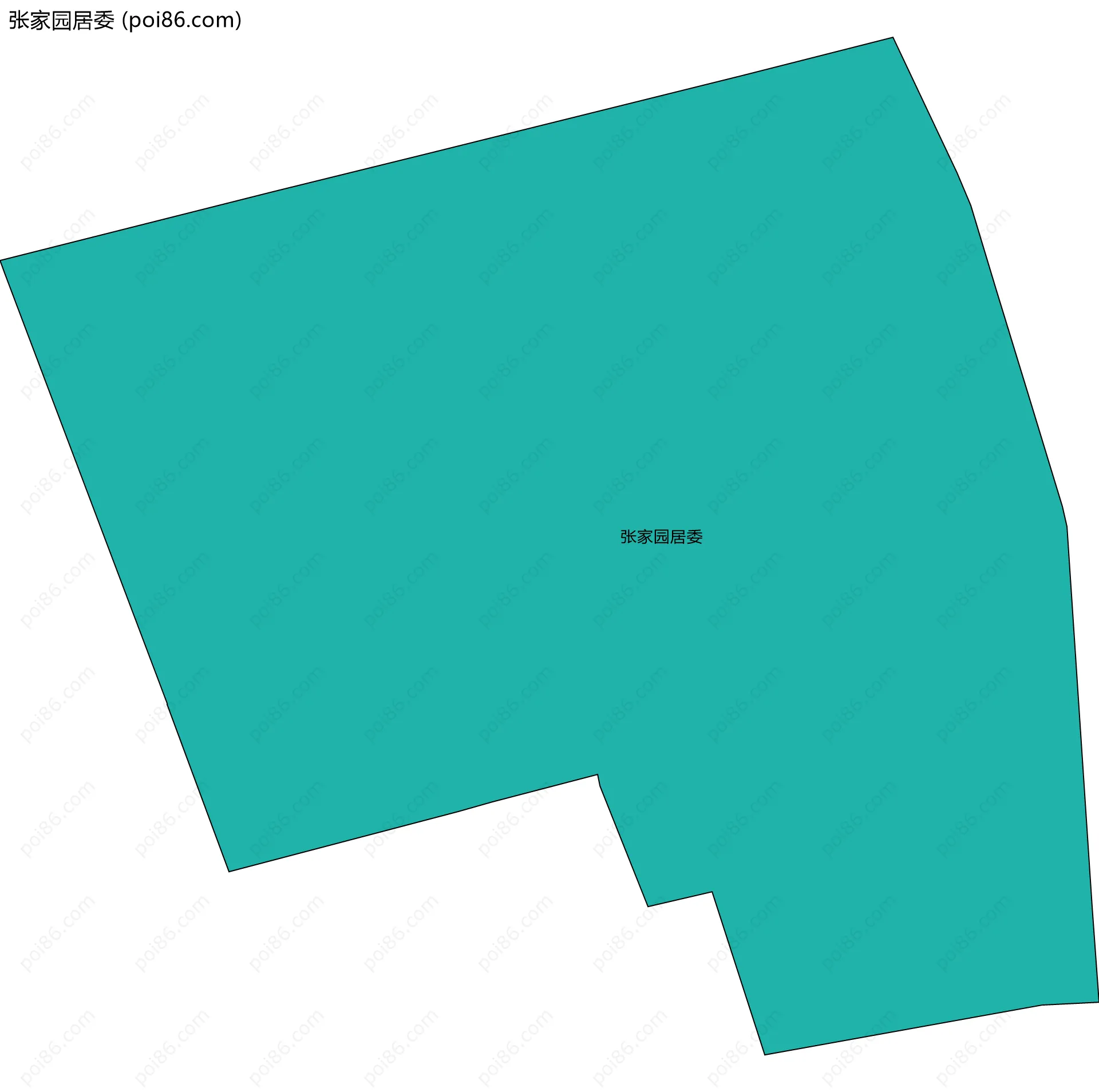 张家园居委边界地图