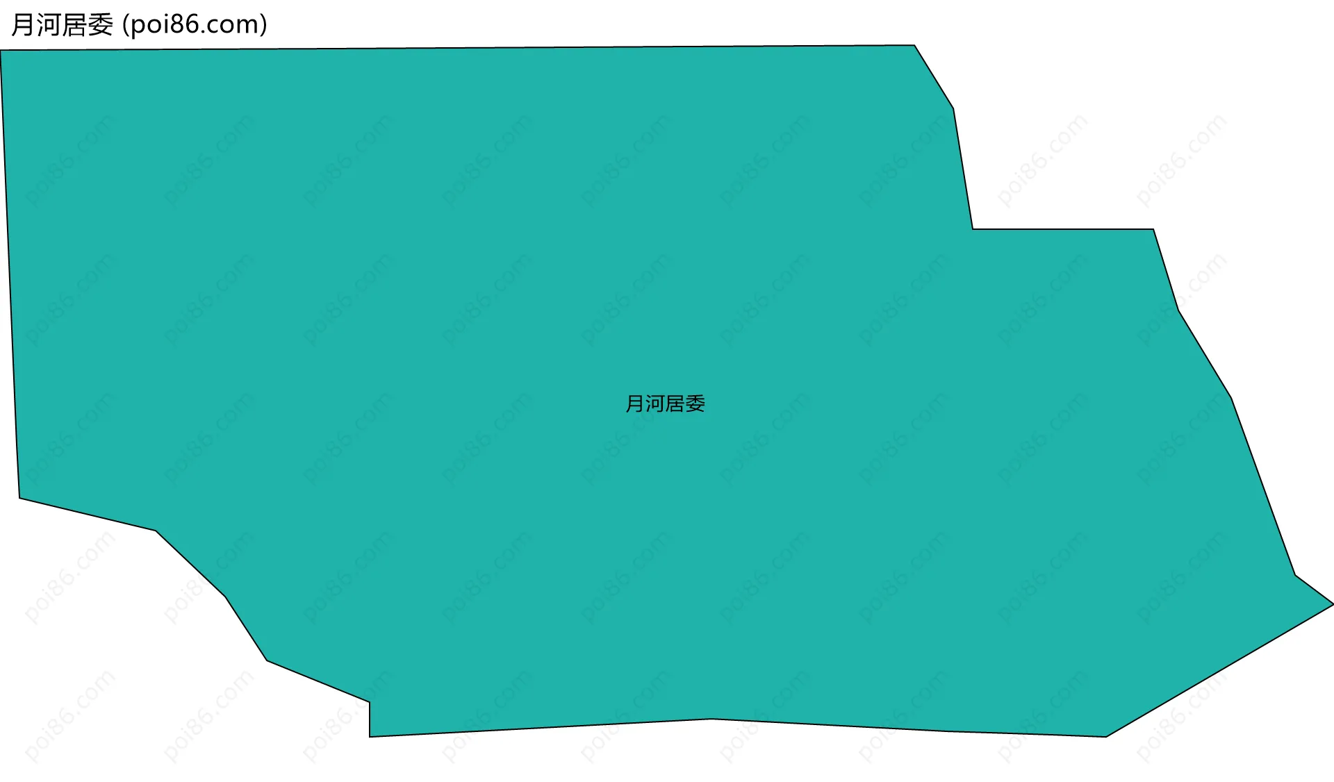 月河居委边界地图