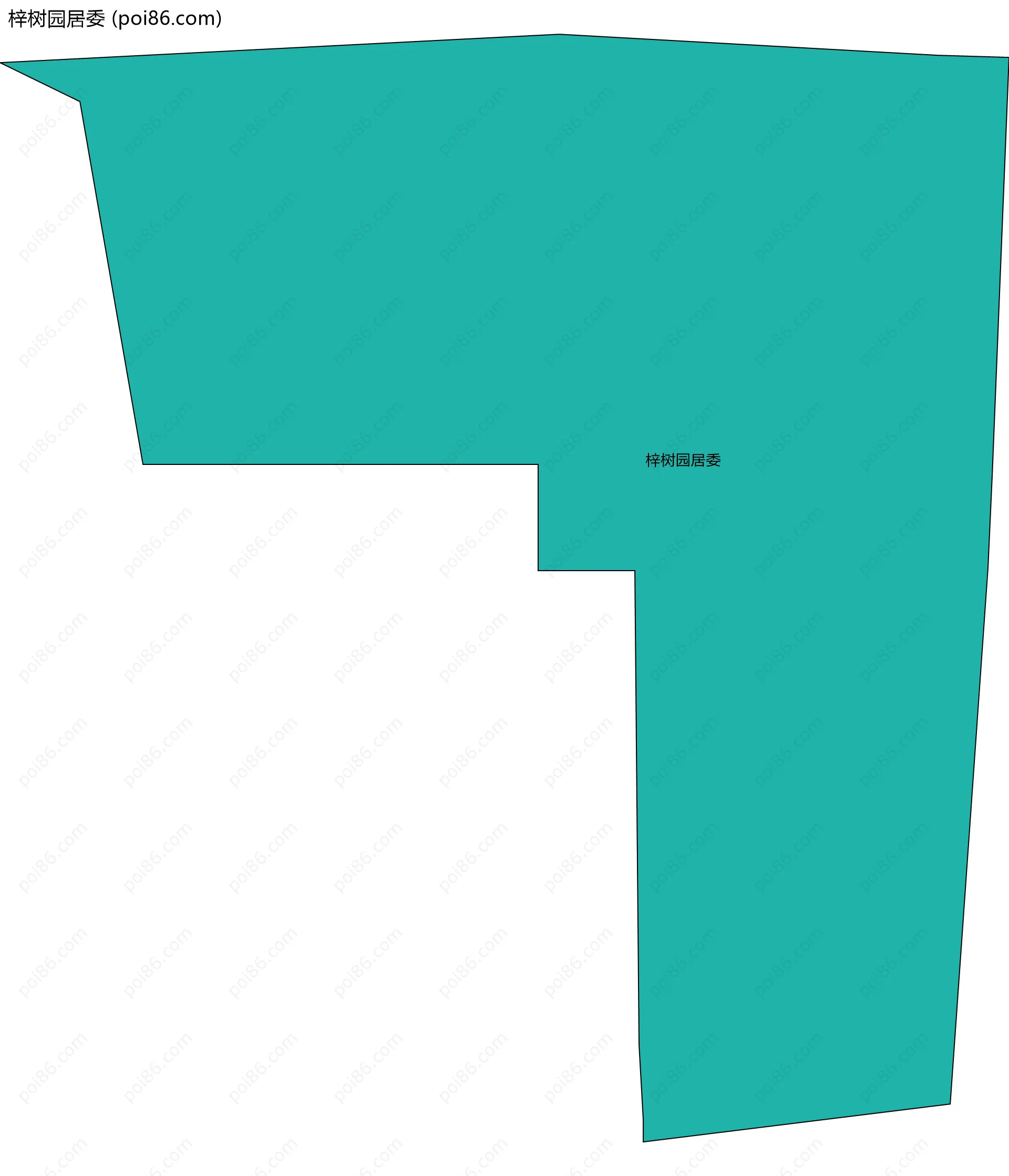 梓树园居委边界地图