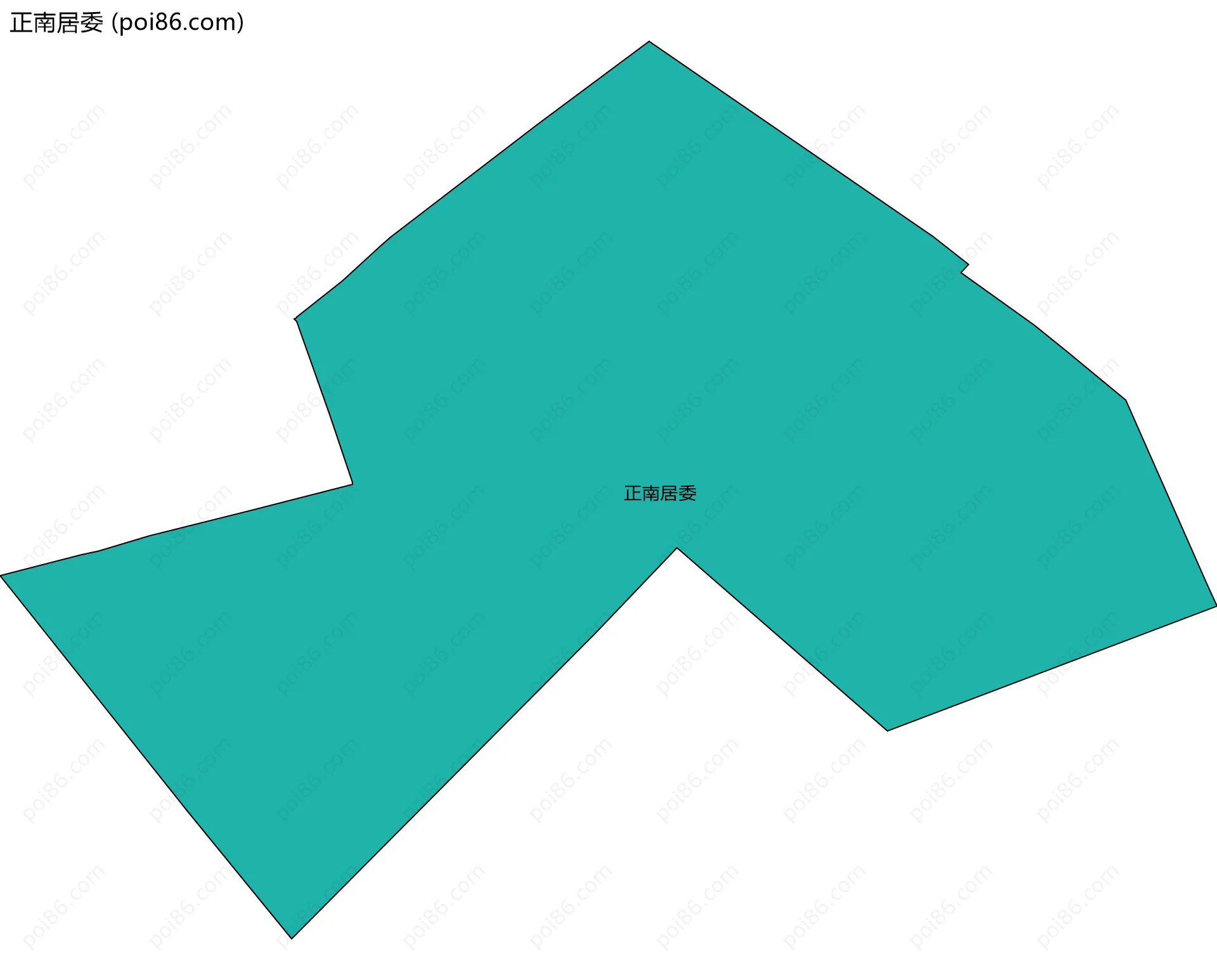 正南居委边界地图