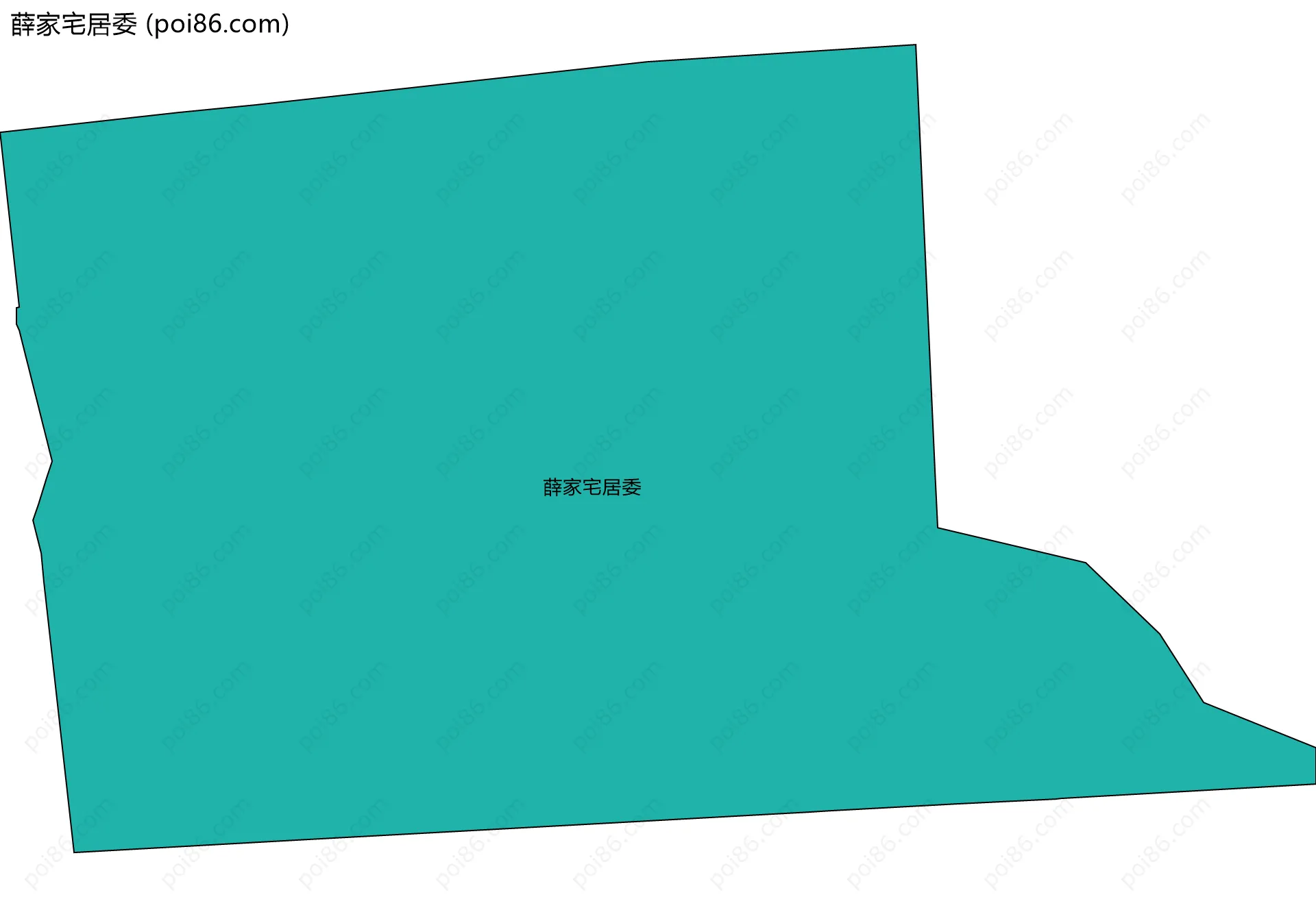 薛家宅居委边界地图