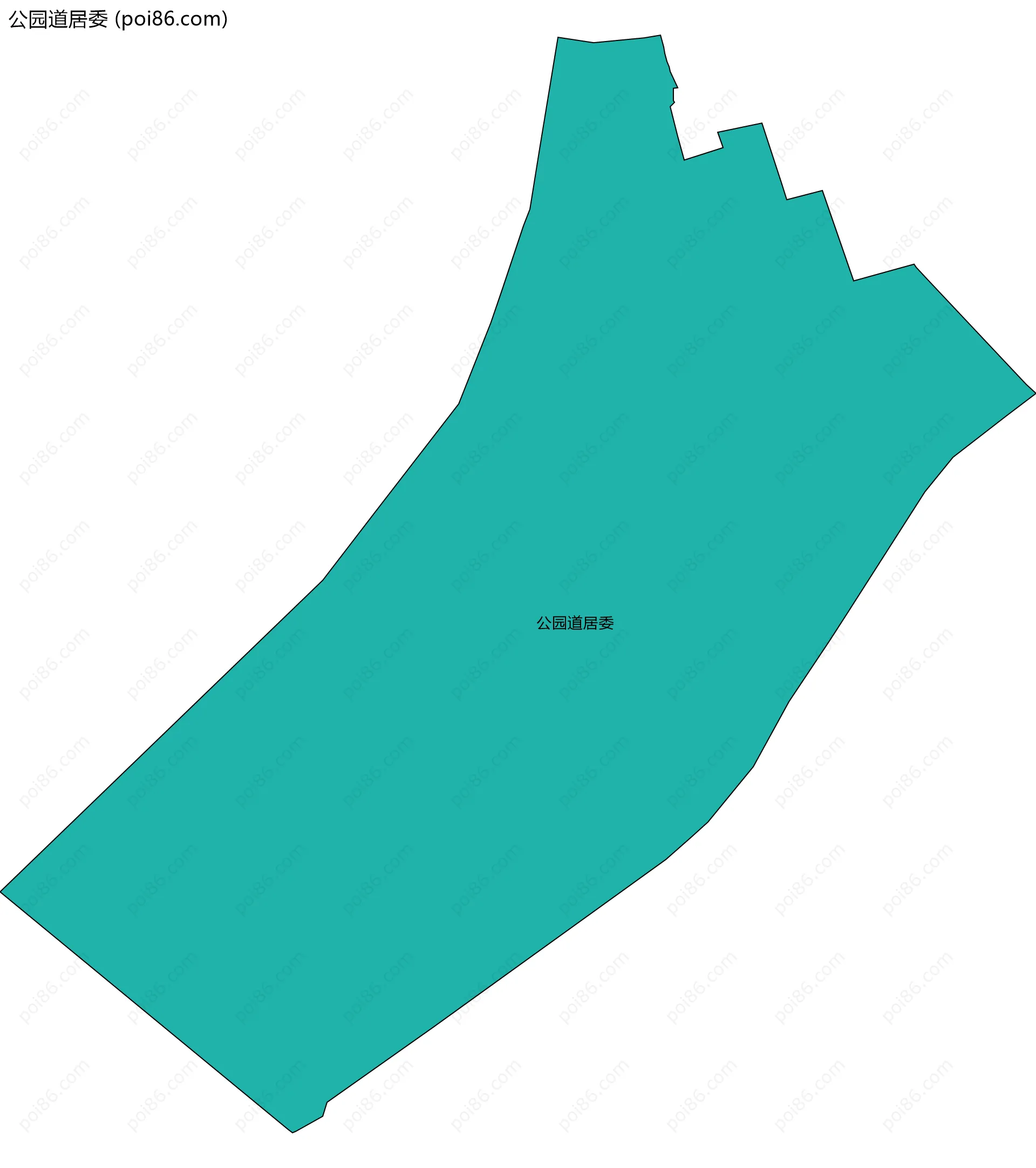 公园道居委边界地图