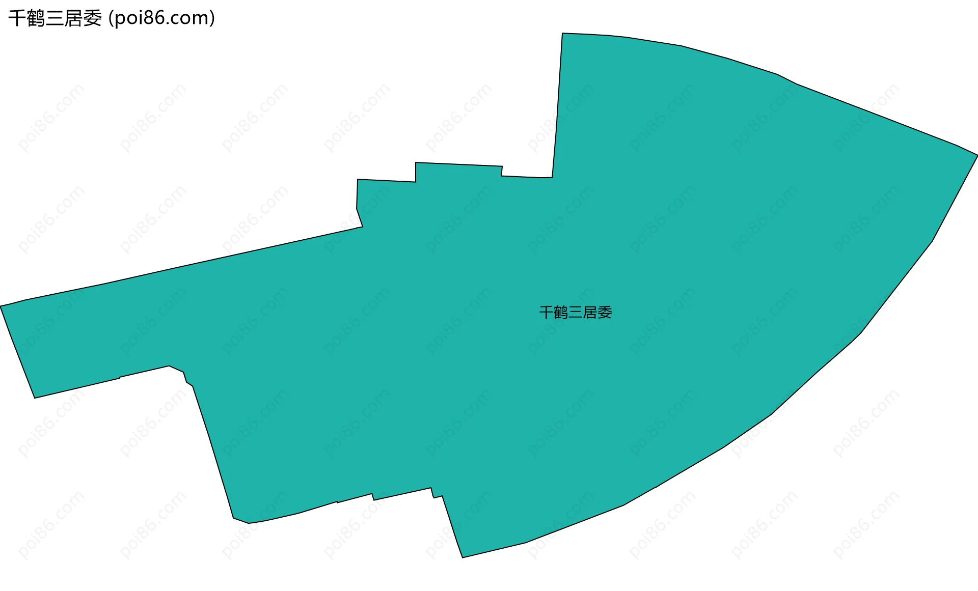 千鹤三居委边界地图