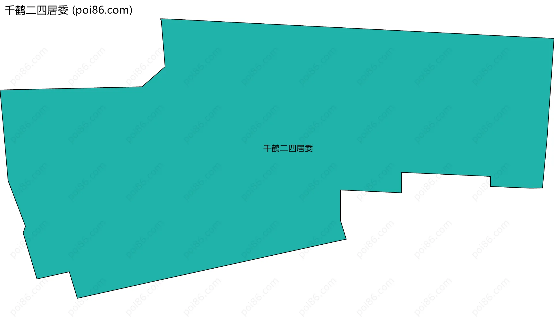 千鹤二四居委边界地图