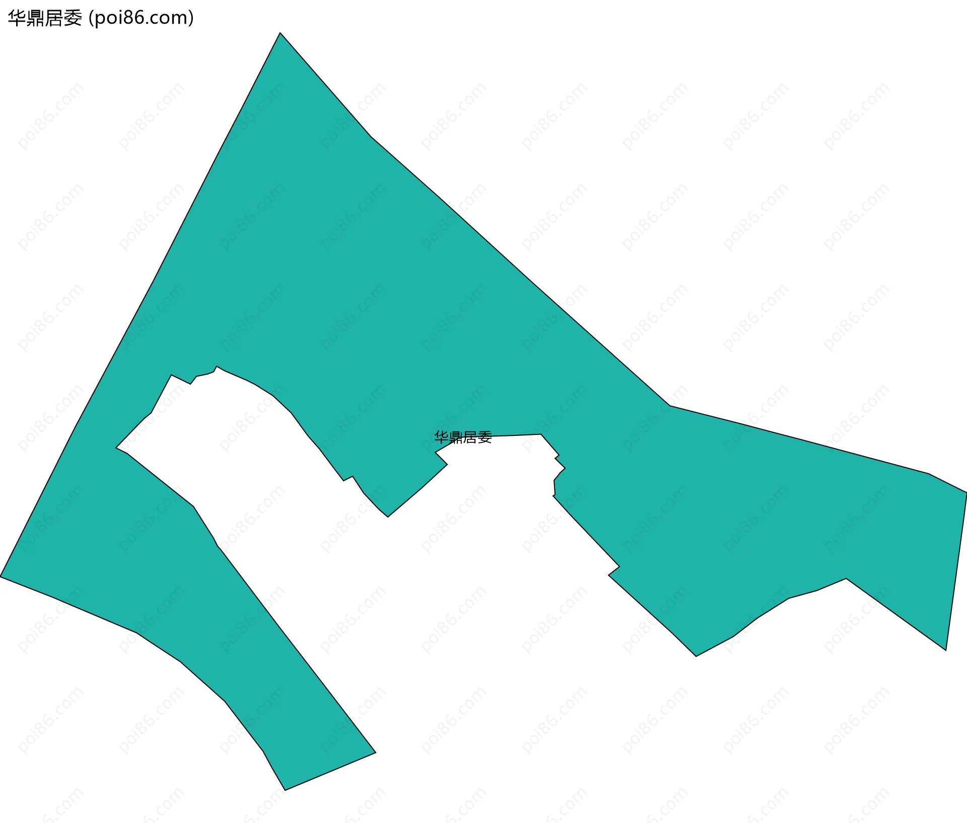 华鼎居委边界地图