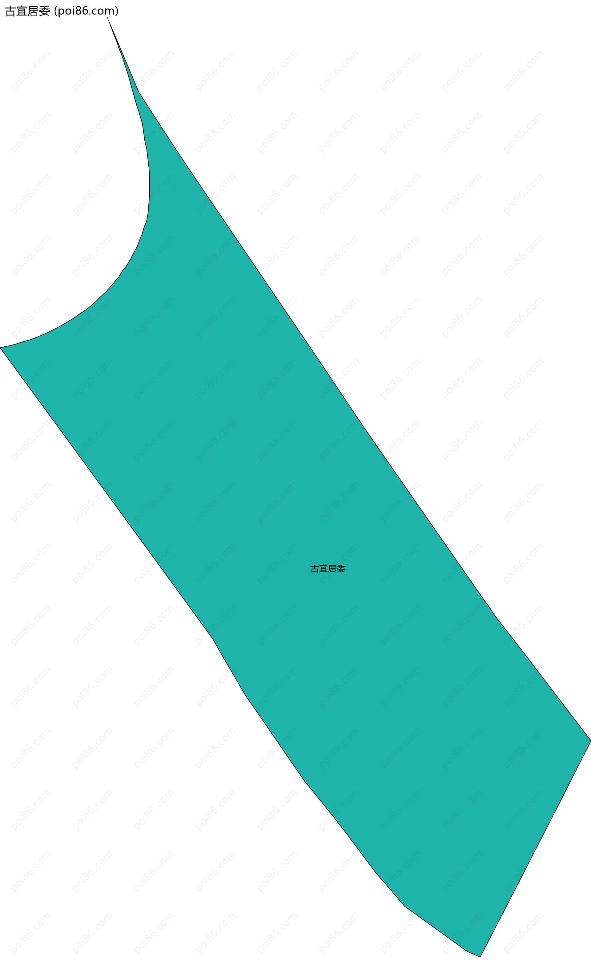 古宜居委边界地图