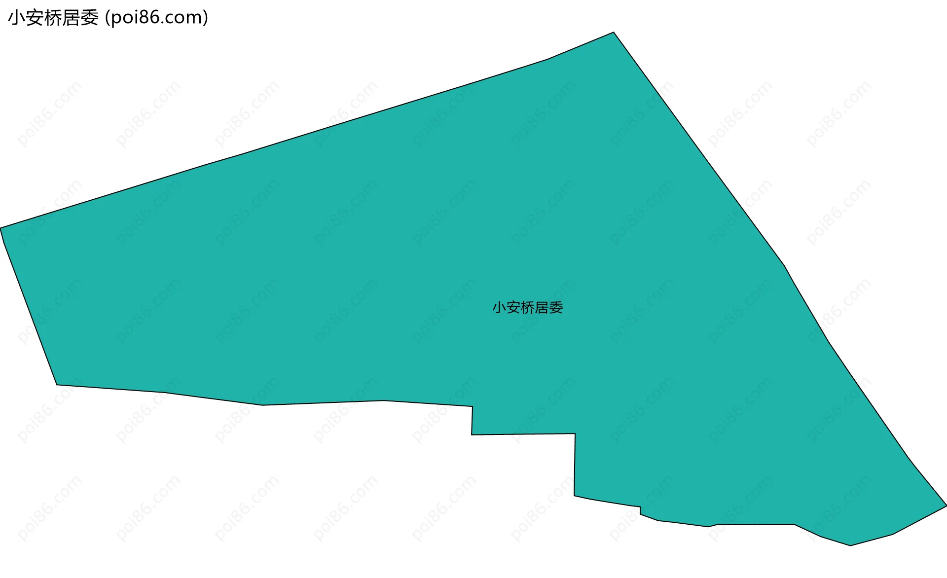 小安桥居委边界地图