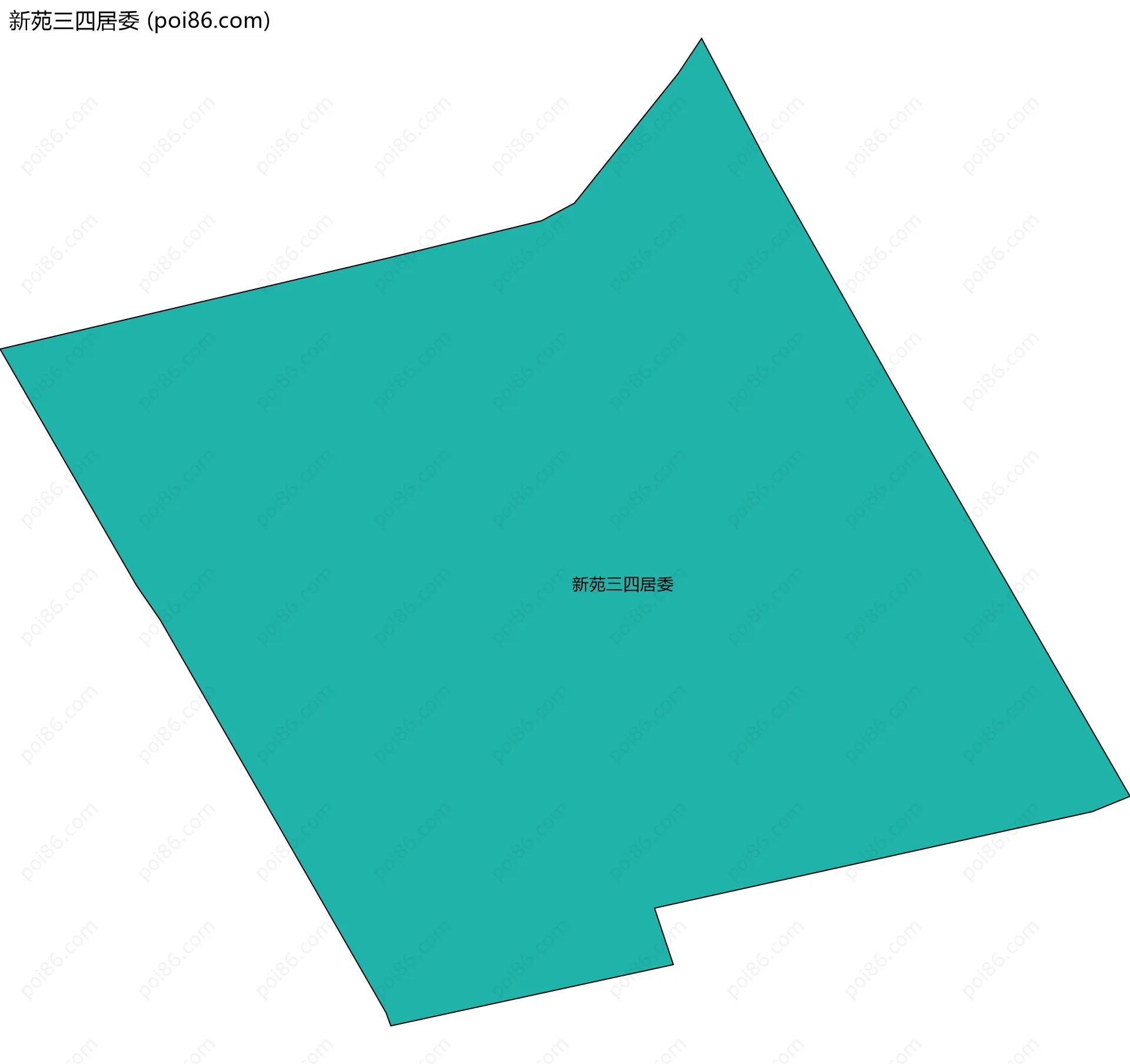 新苑三四居委边界地图