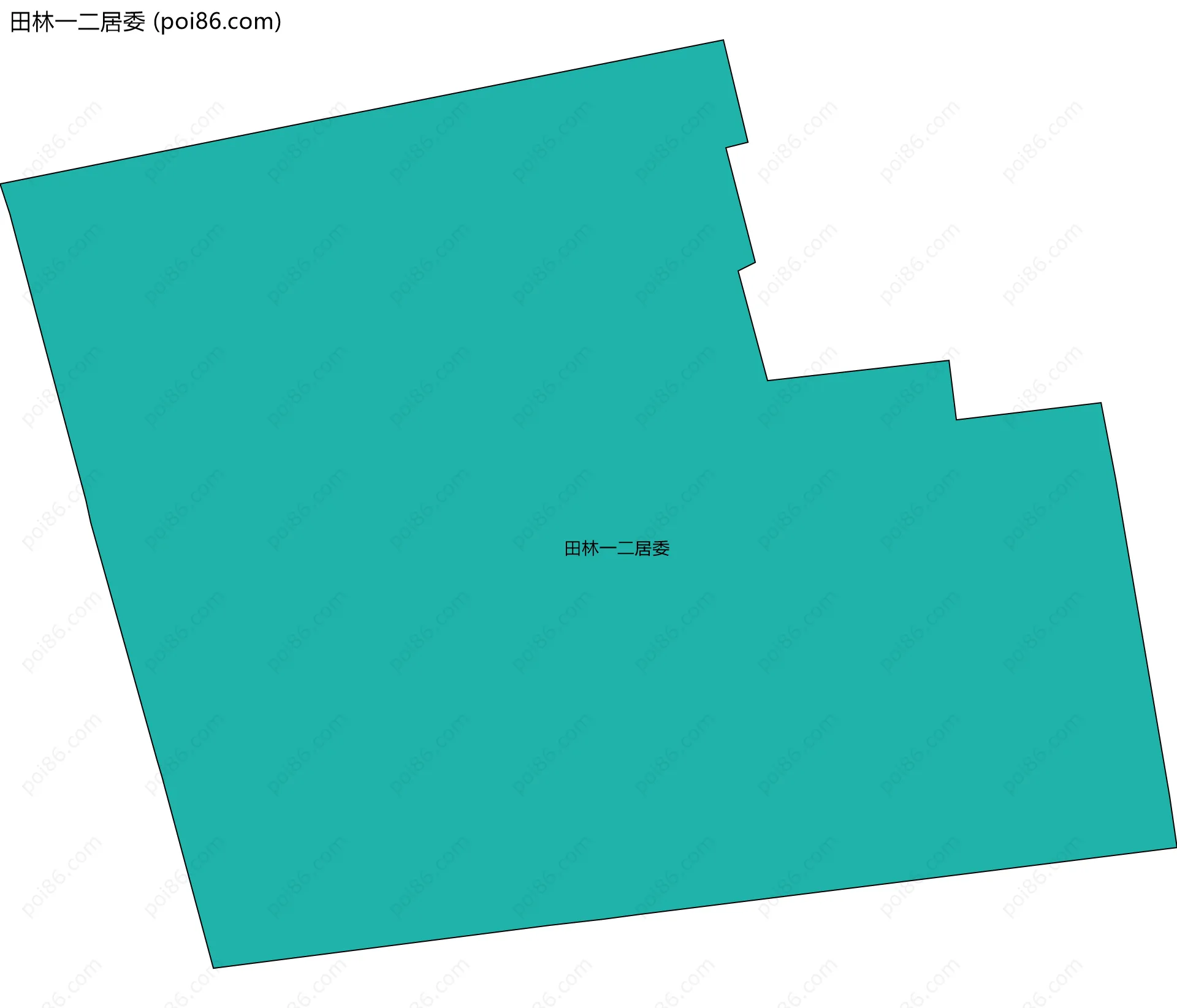 田林一二居委边界地图