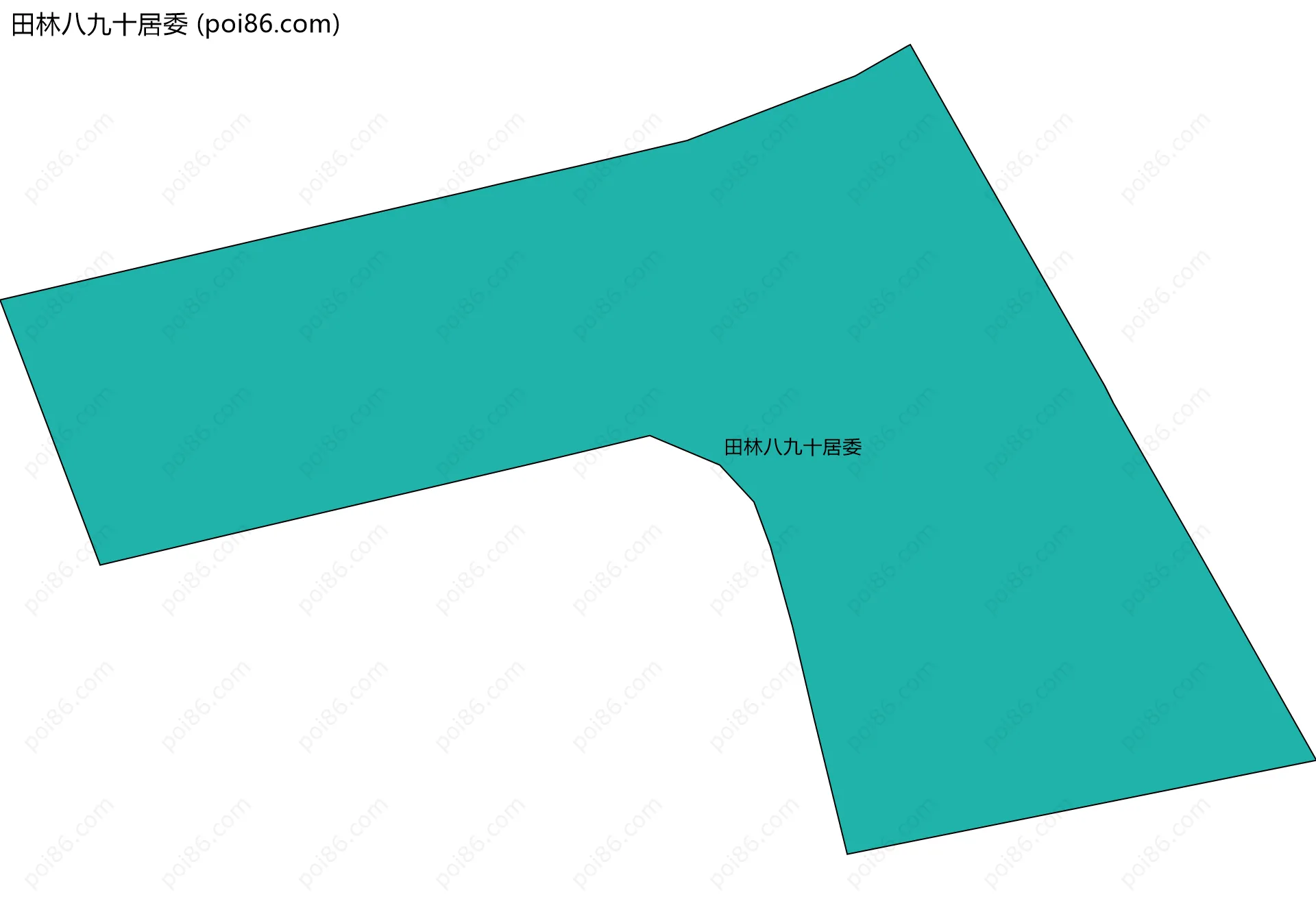 田林八九十居委边界地图