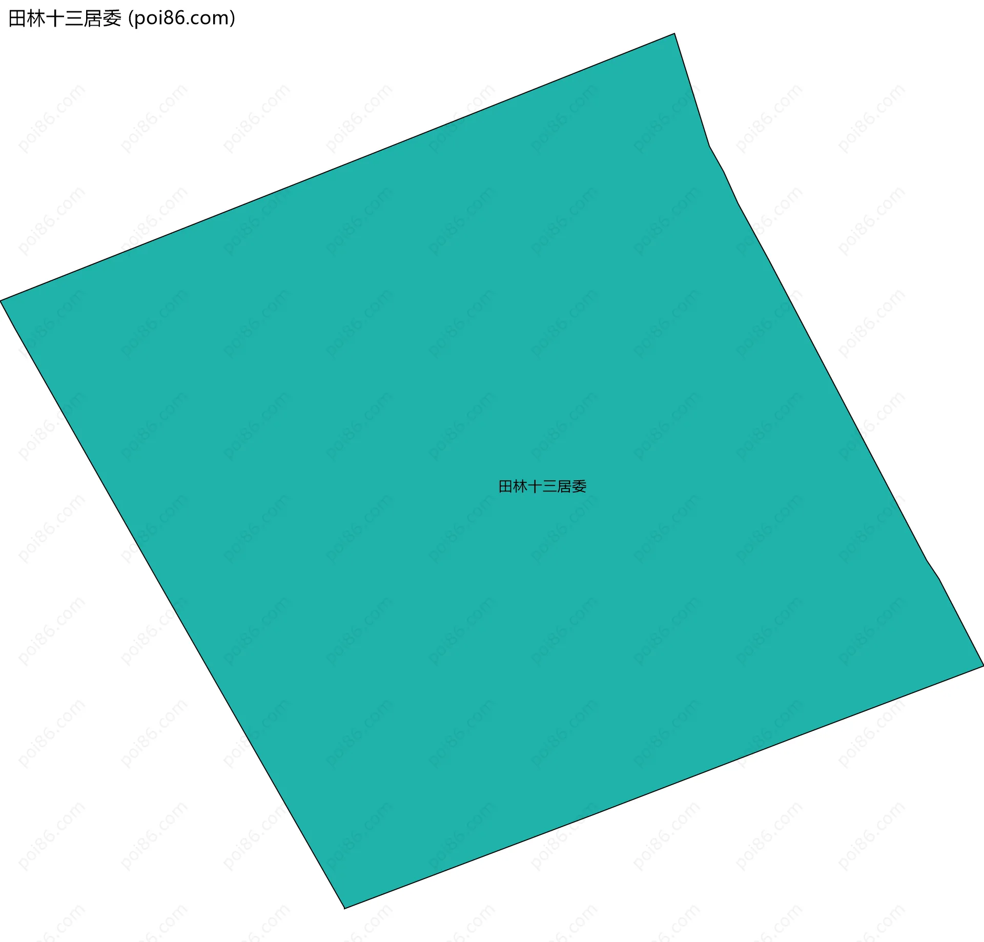 田林十三居委边界地图