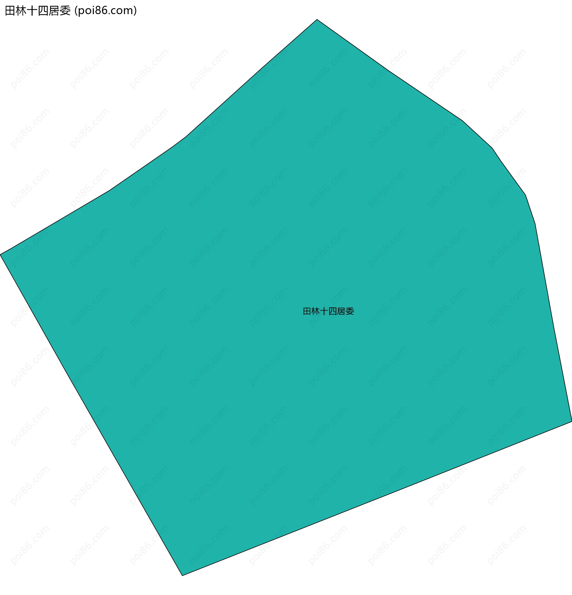田林十四居委边界地图