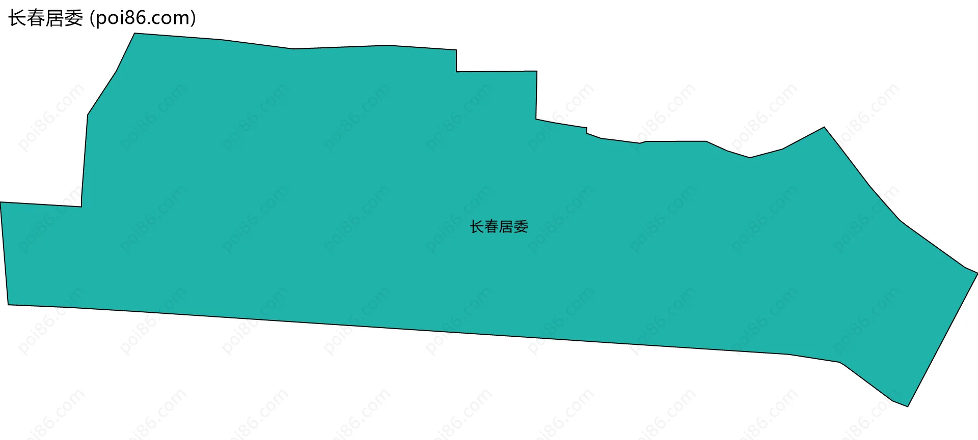 长春居委边界地图