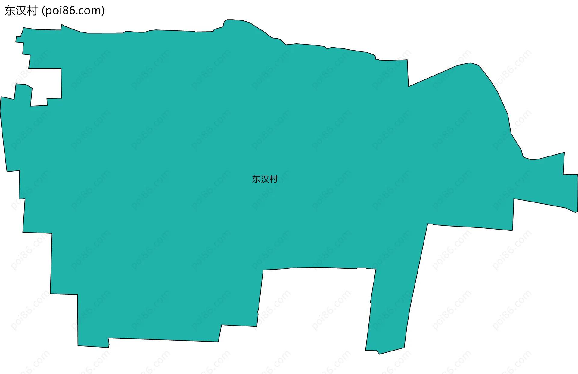 东汉村边界地图