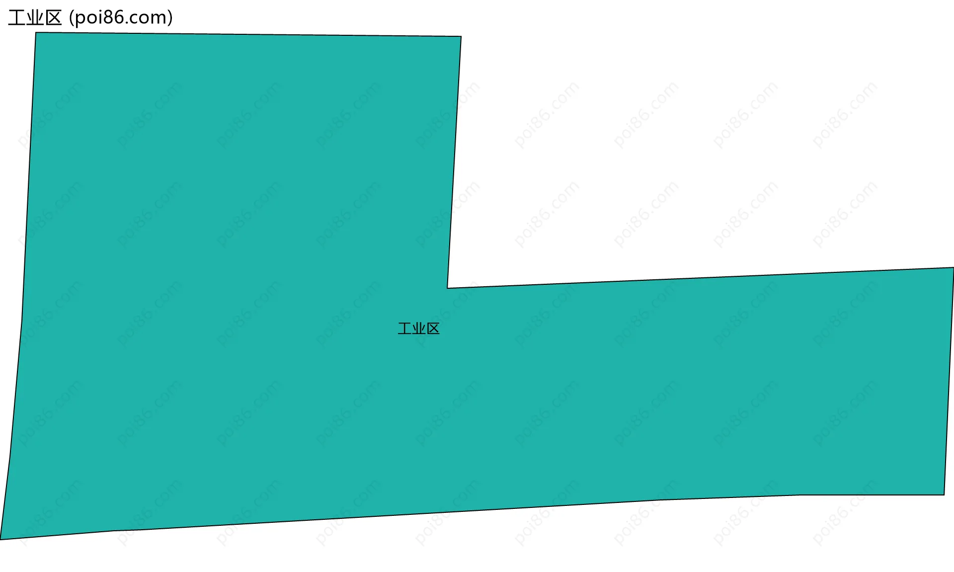 工业区边界地图