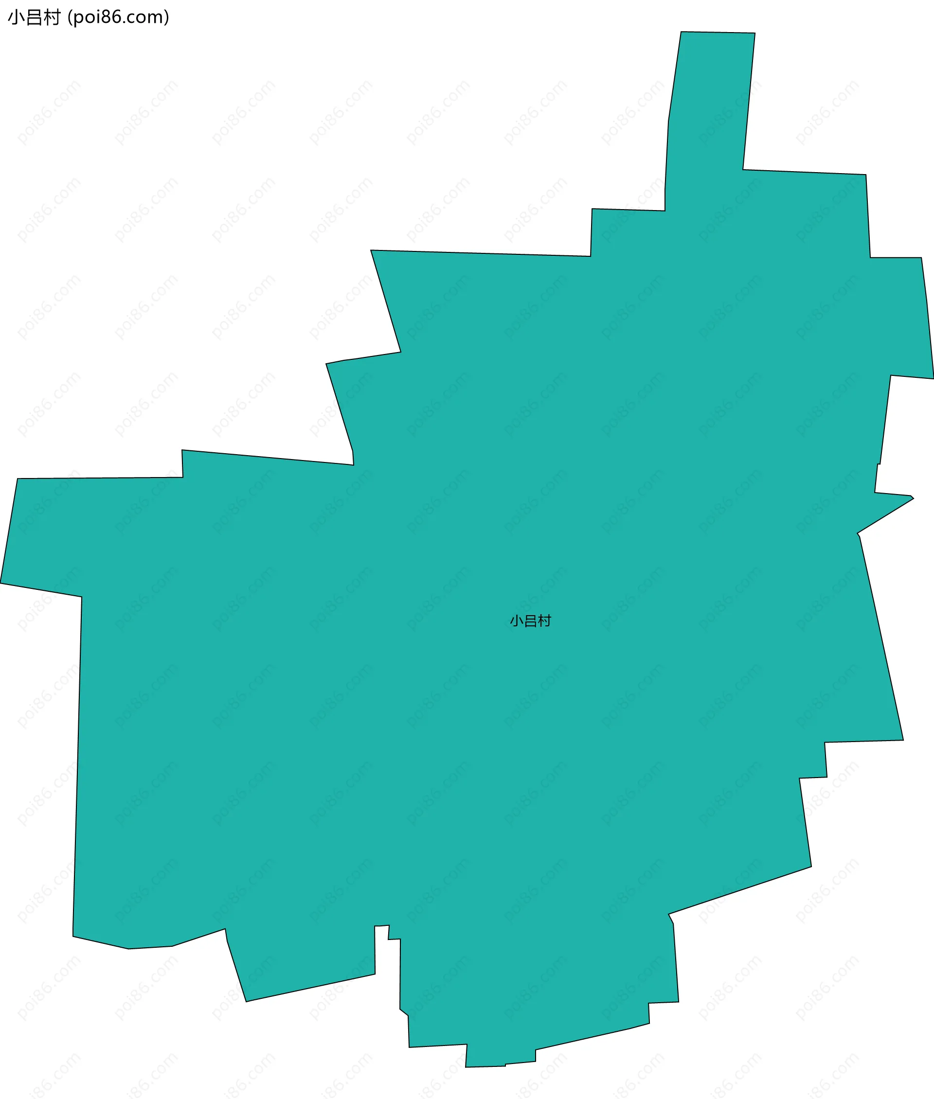 小吕村边界地图